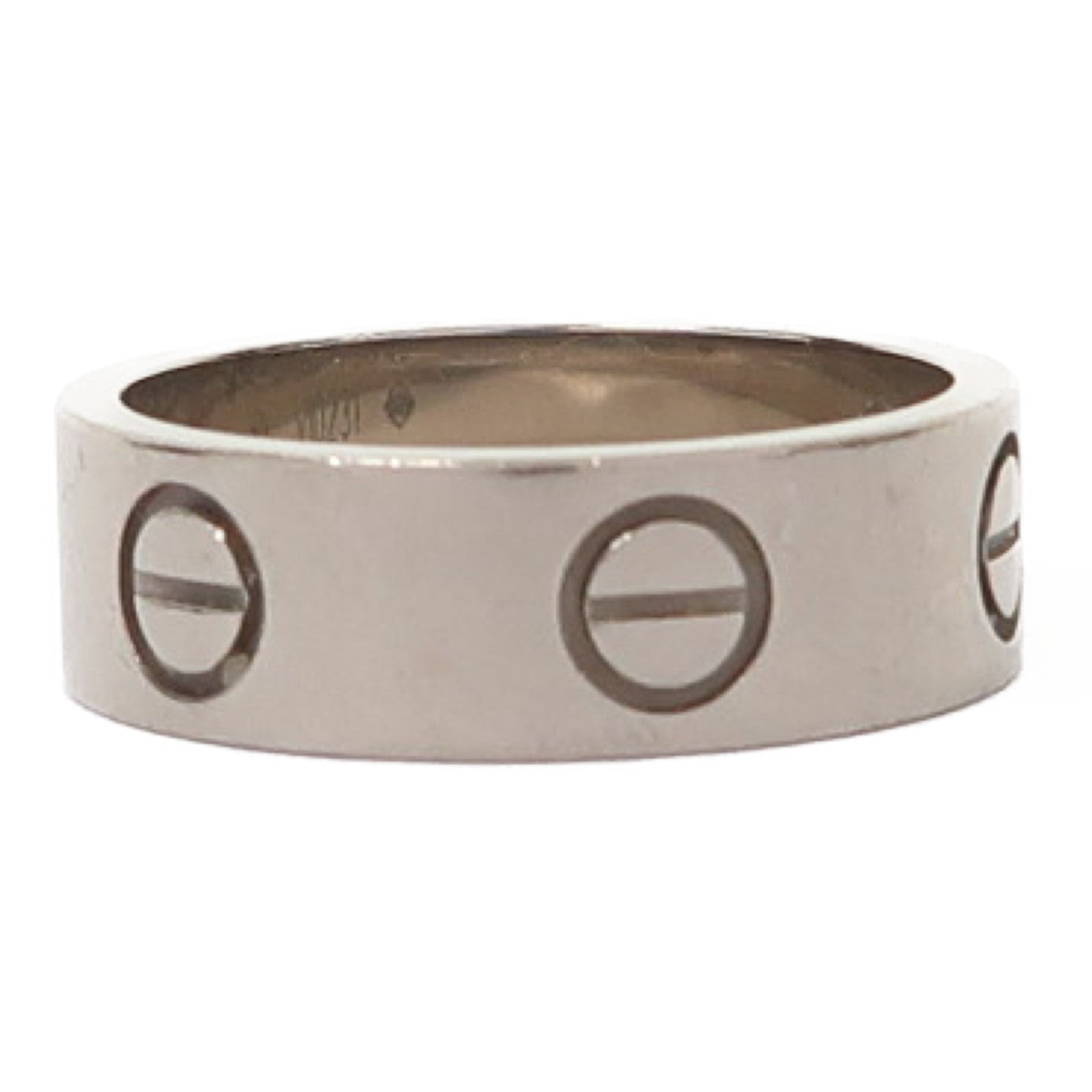 CARTIER 18K白金Love Ring戒指Cartier#49/US#4.75