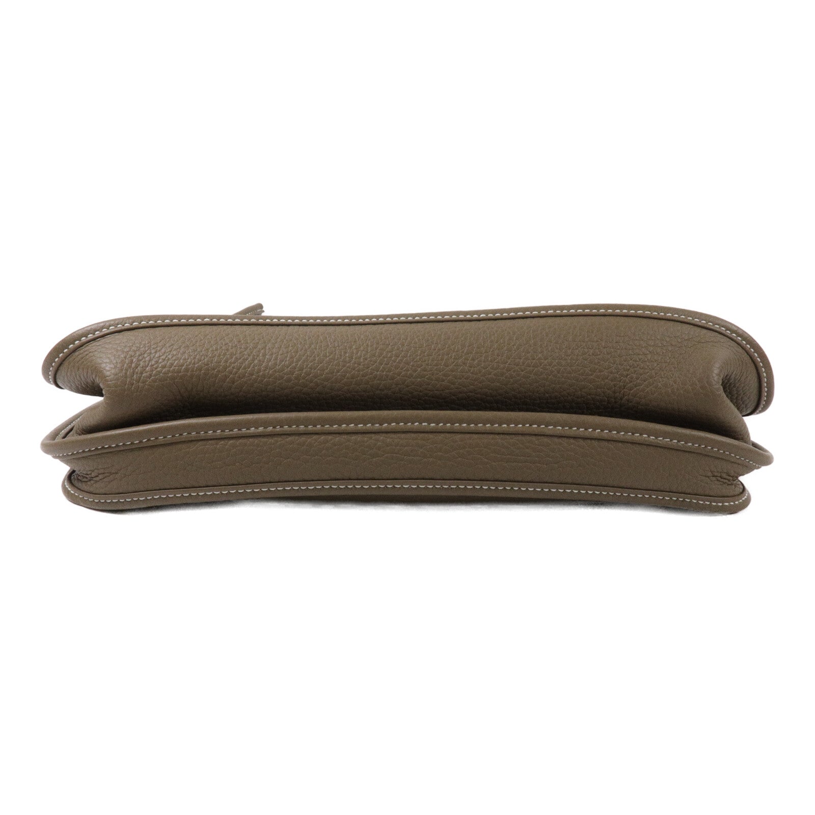 HERMES Clemence皮革Evelyne GM肩背袋Etoupe