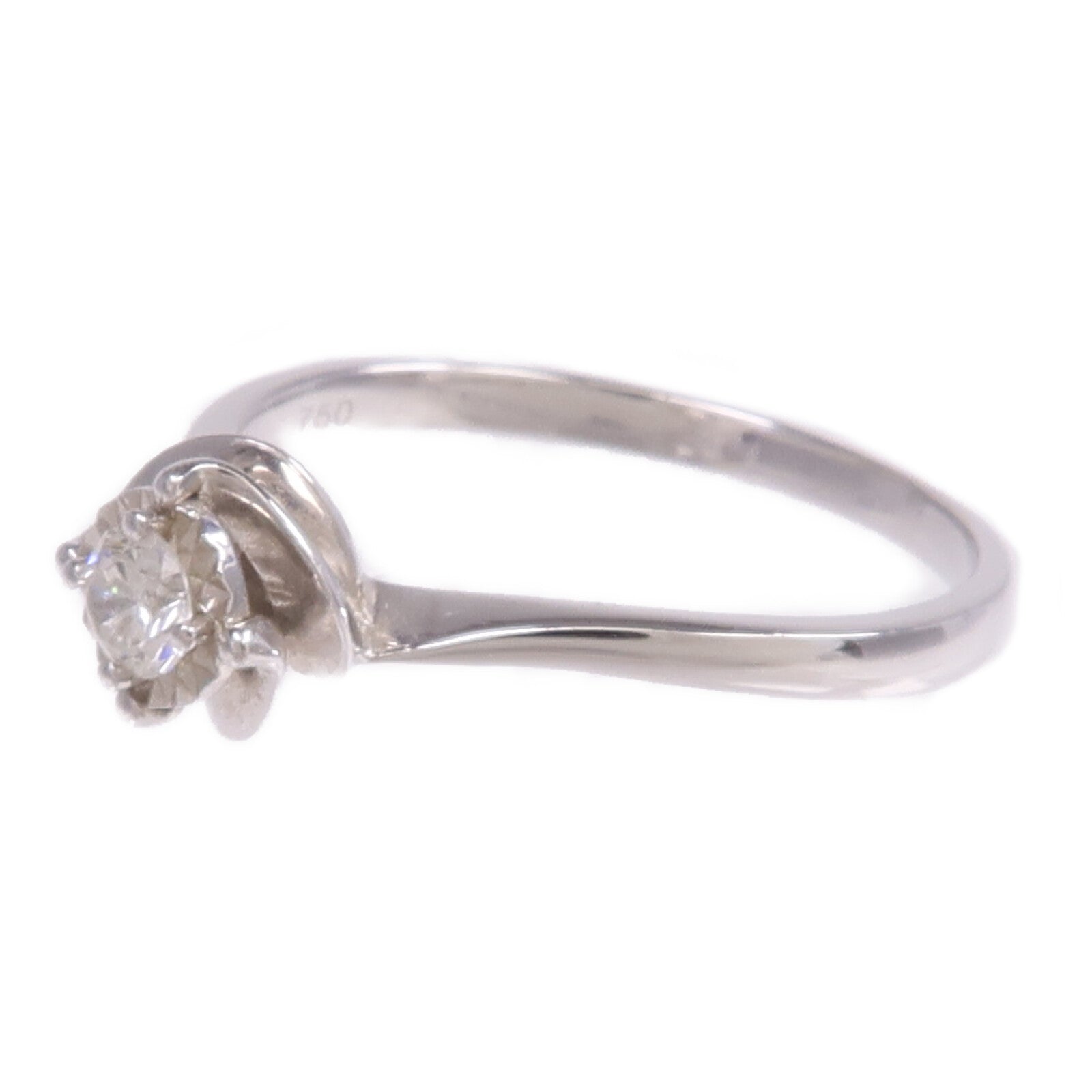 JEWELRY 【激減優惠】18K白金Diamond Ring鑽石戒指US#7