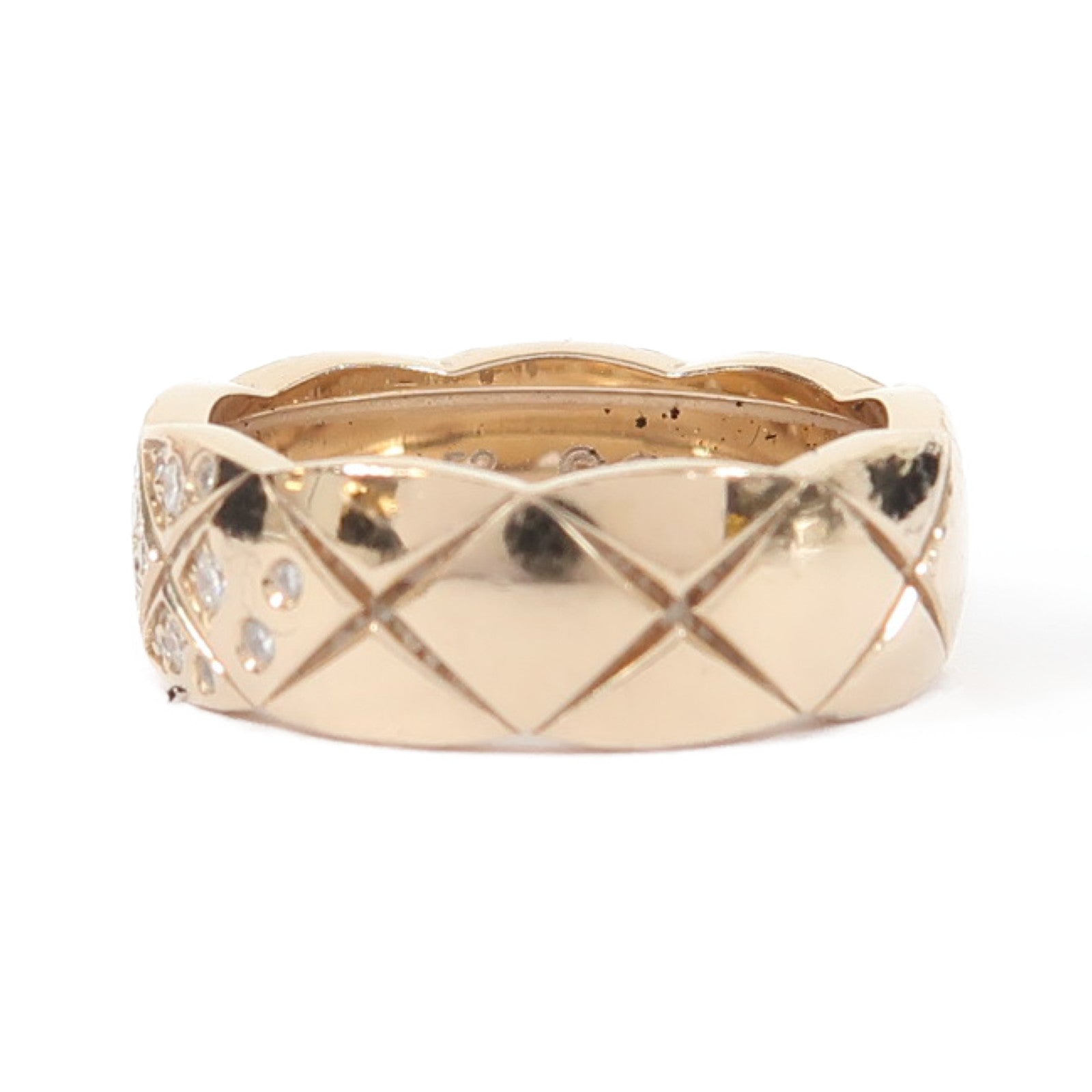 CHANEL 【激減優惠】18K玫瑰金/鑽石Coco Crush Ring戒指US#6.75