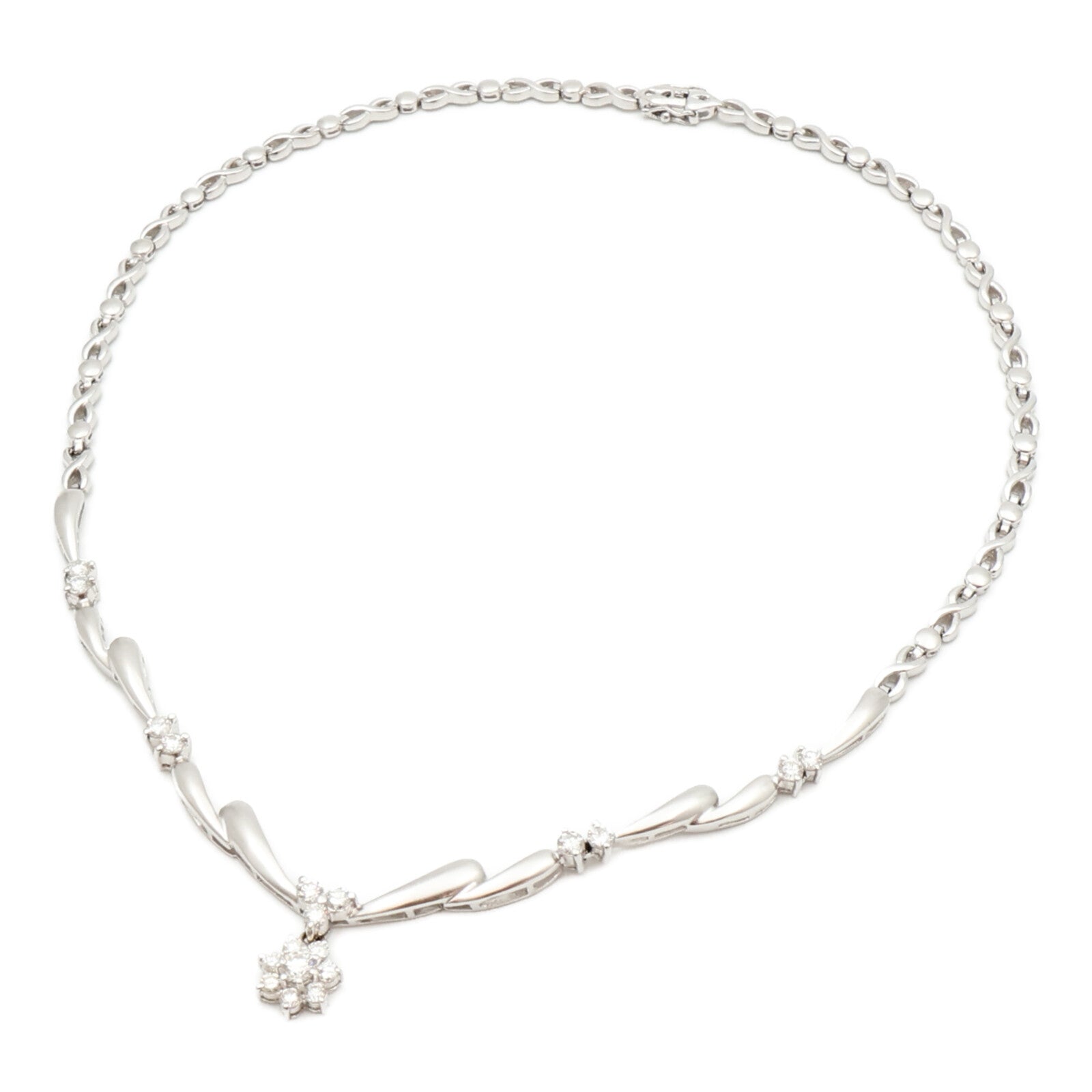 JEWELRY 18K白金Diamond Necklace鑽石項鍊