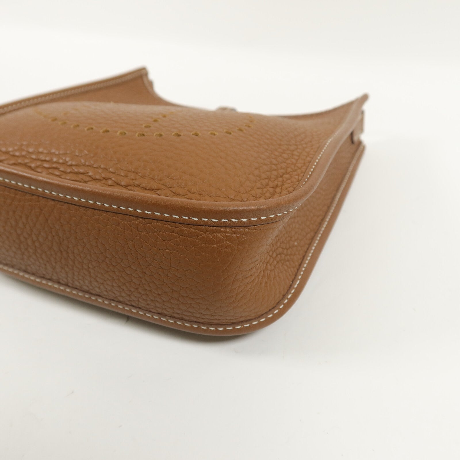 HERMES Clemence皮革Evelyne TPM肩背袋Gold