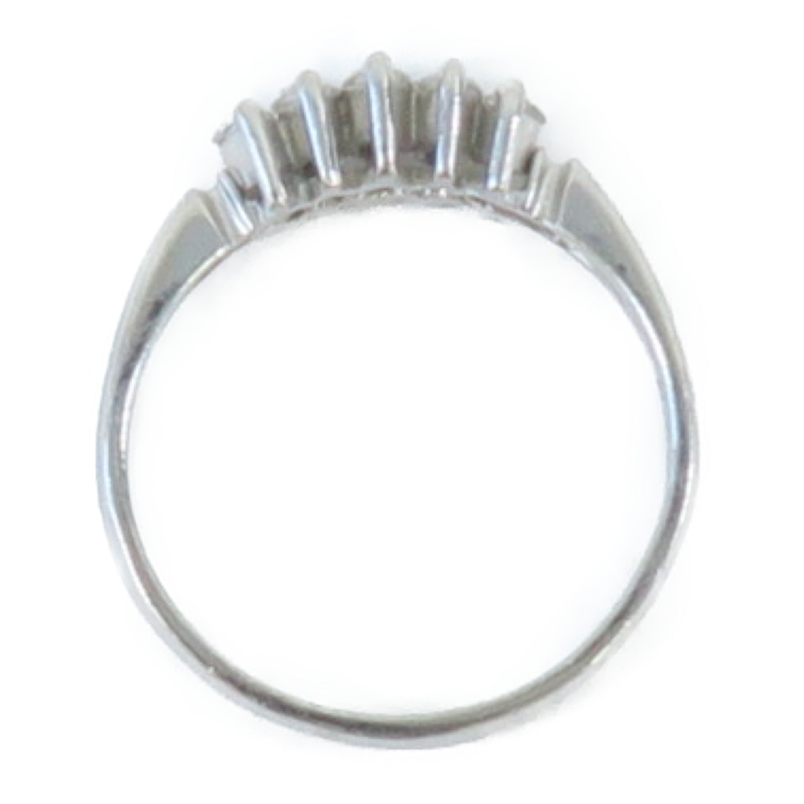 JEWELRY **【激減優惠】PT900鉑金Ring0.56ct鑽石戒指US#8.25銀色