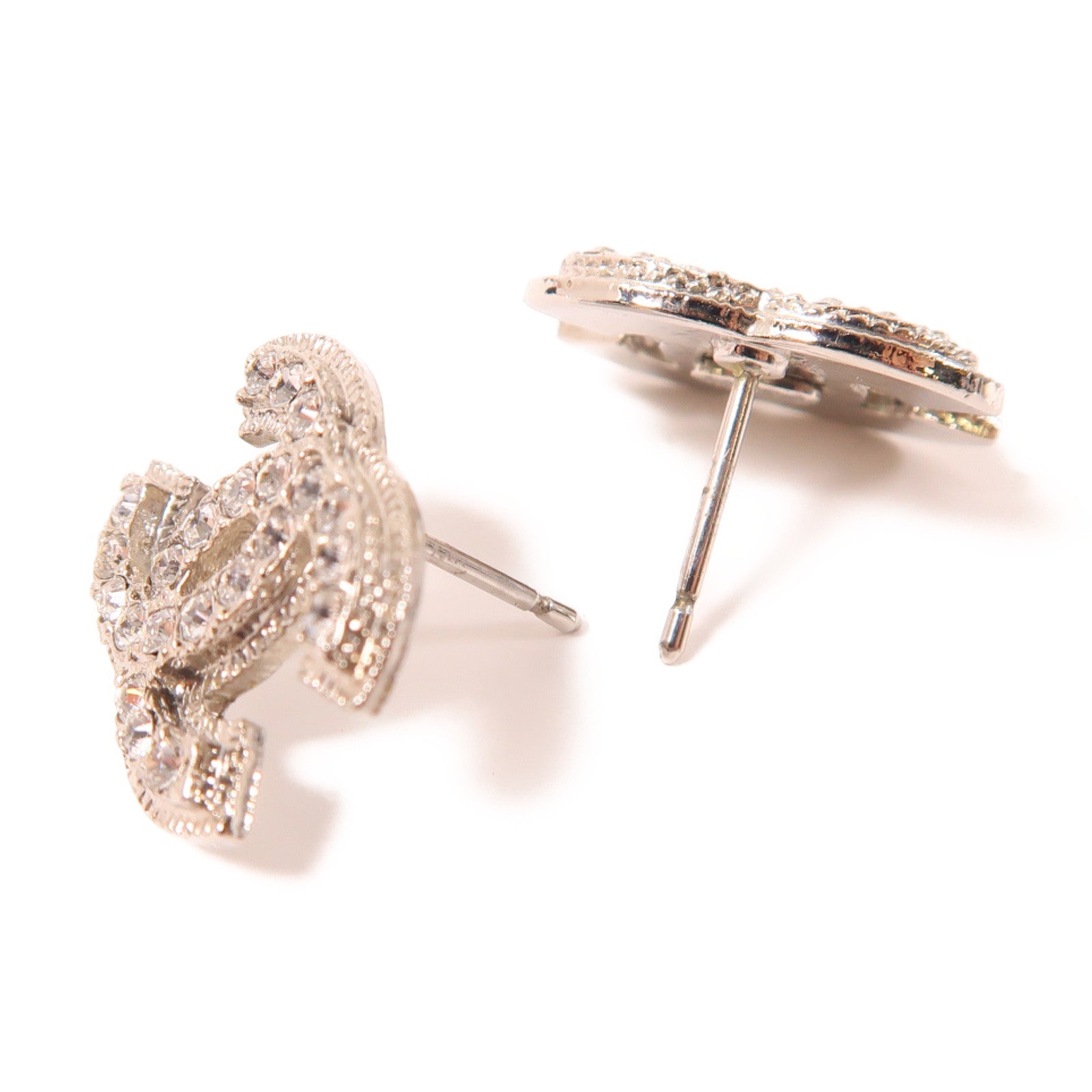 CHANEL 金屬Earring耳環銀色