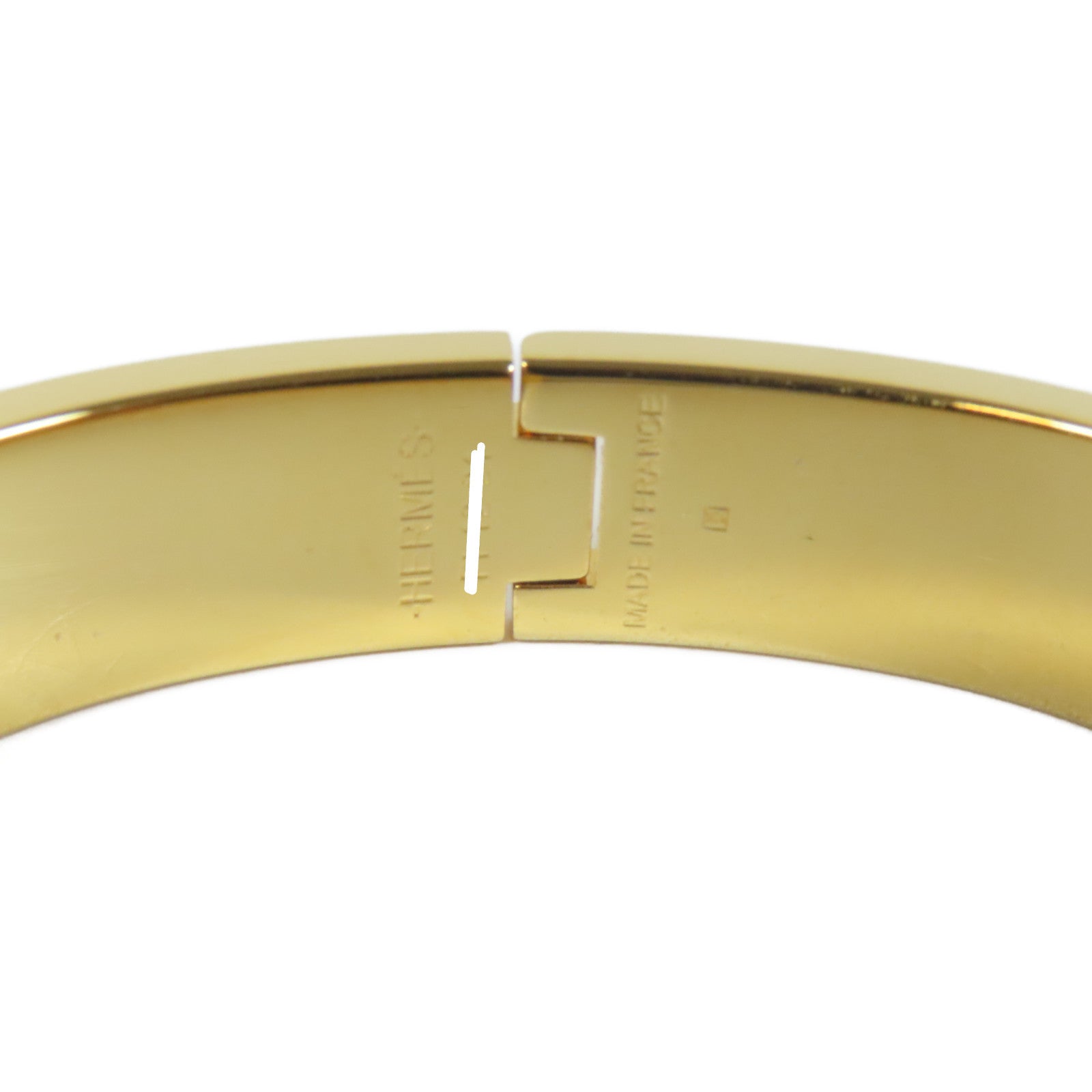 HERMES 金屬Clic H Bracelet手鐲粉紅色