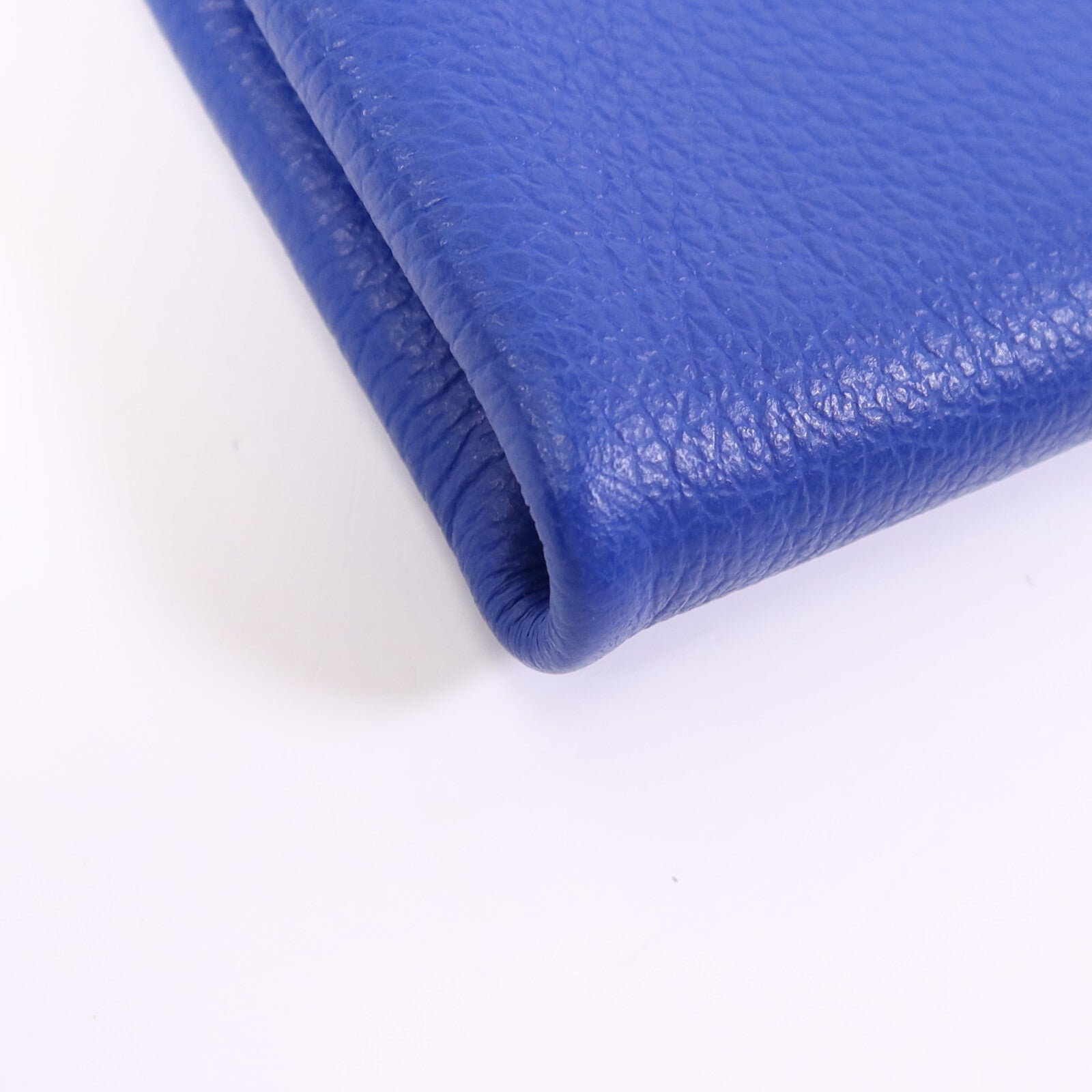 HERMES Evercolor皮革Atout 14 Pouch Card Holder金扣卡片套Bleu Electrique