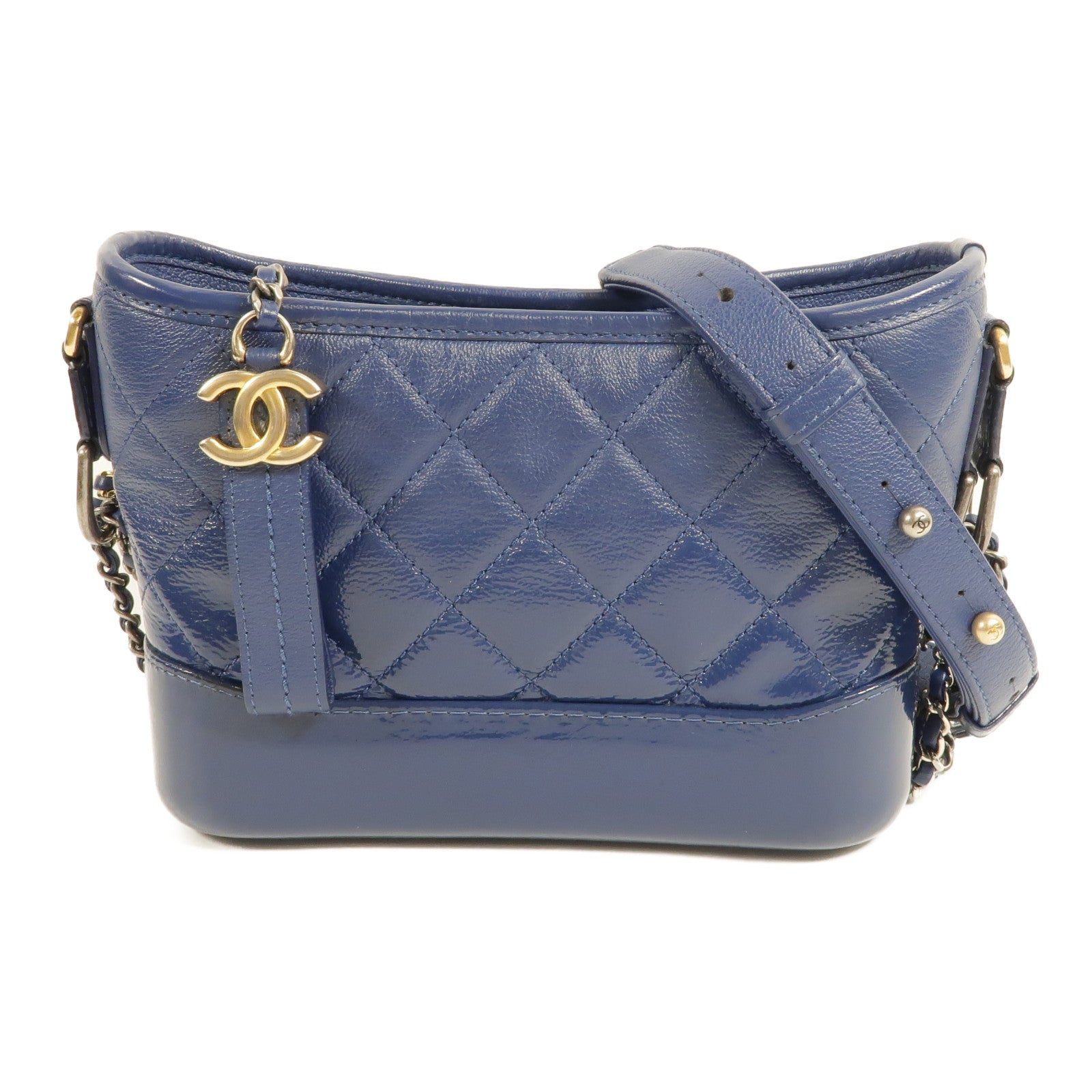 CHANEL 牛皮皮革Gabrielle Small鏈帶肩背袋