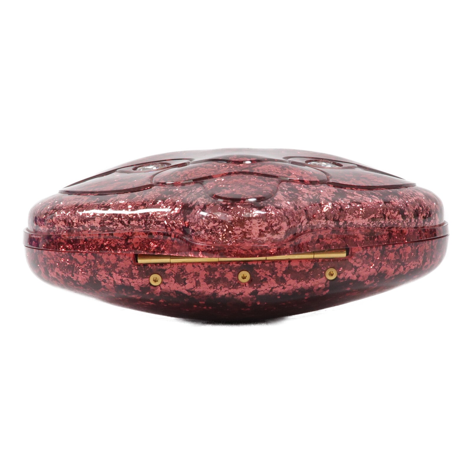 GUCCI Plexiglass Glitter Cat Clutch鏈帶肩背袋