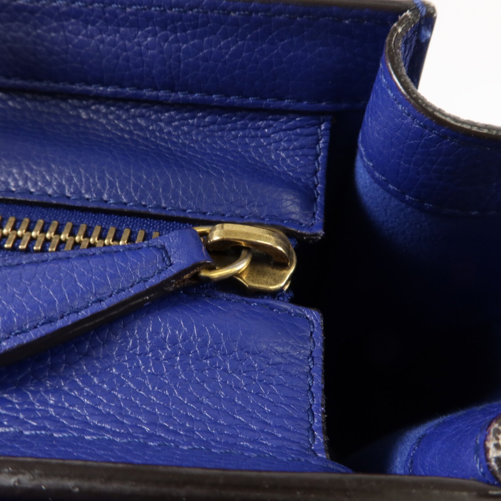 CELINE 牛皮皮革Micro Luggage手挽袋