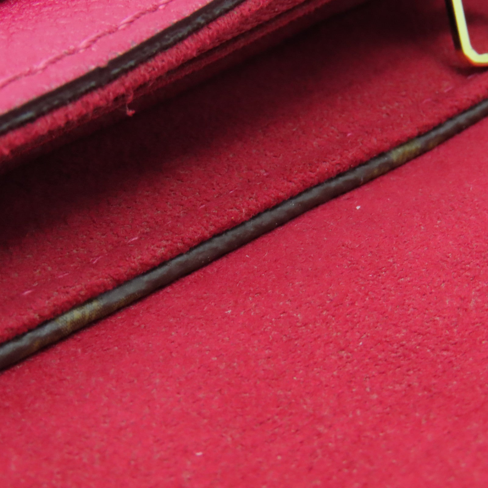 LOUIS VUITTON 【激減優惠】Monogram Pallas Chain 2Way Shoulder Bag金扣手挽肩背兩用袋啡色／紅色