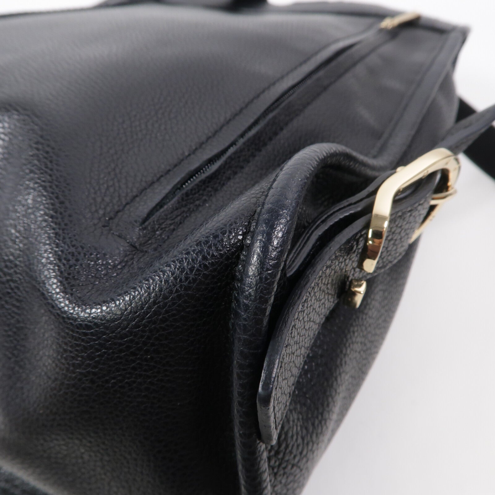 Longchamp 牛皮皮革Backpack背包