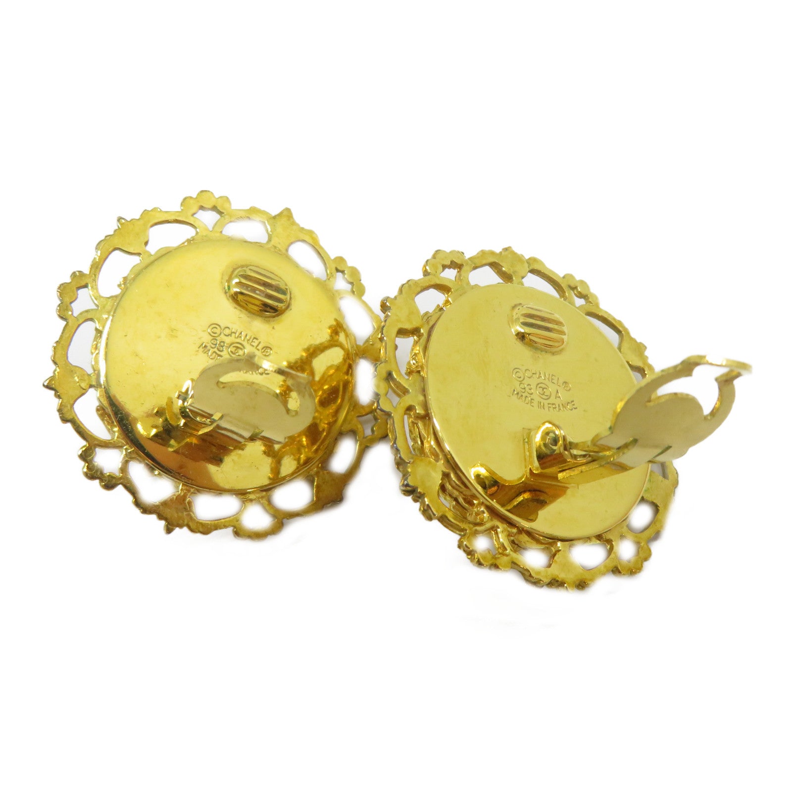 CHANEL 金屬Earrings耳環金色