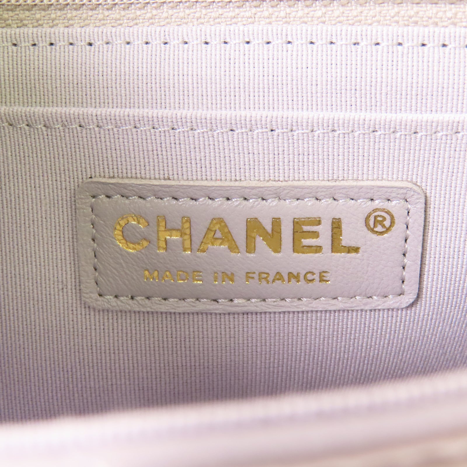 CHANEL 羊皮皮革Shoulder Bag金扣鏈帶肩背袋