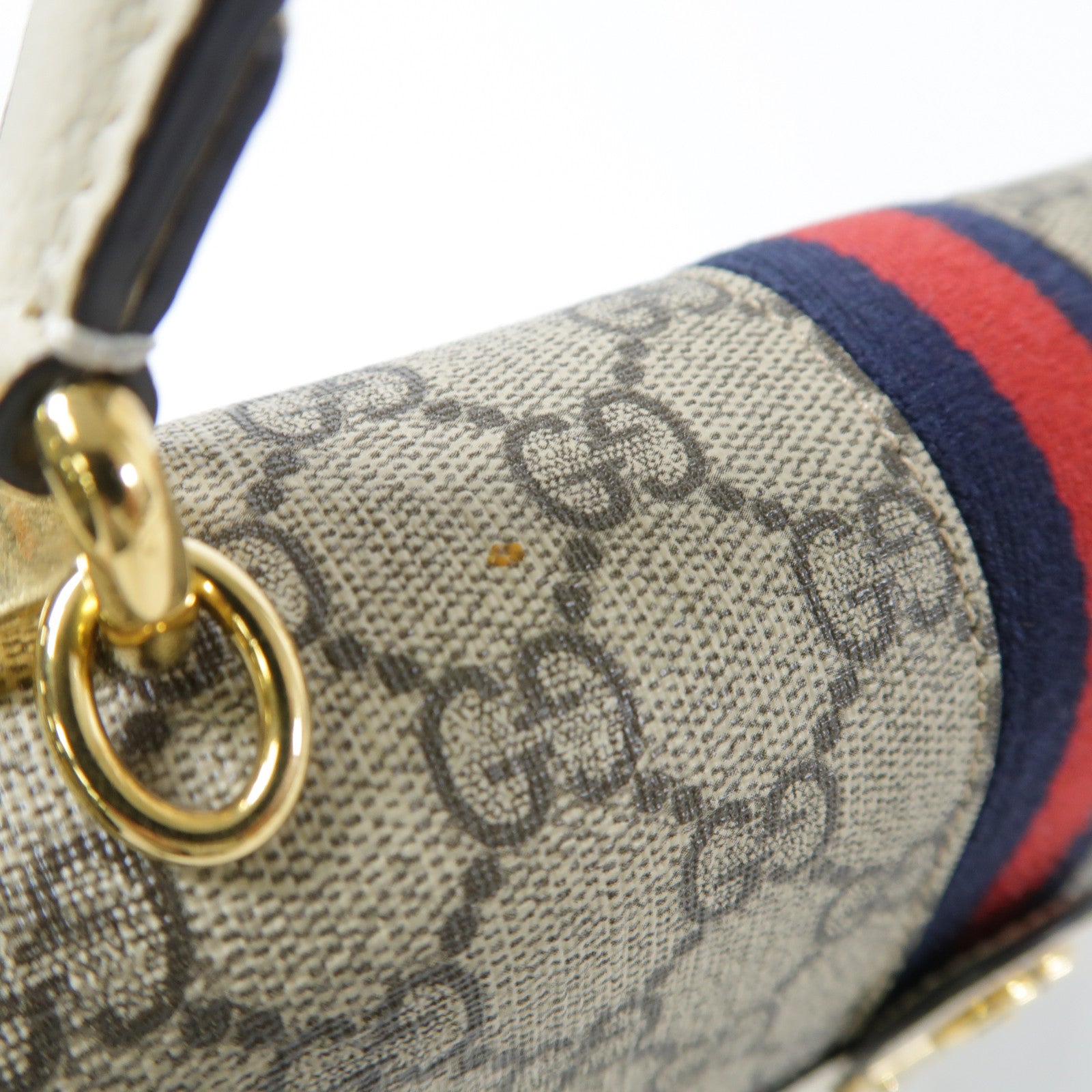 GUCCI 【激減優惠】塗層帆布2 Way Shoulder金扣手挽肩背兩用袋