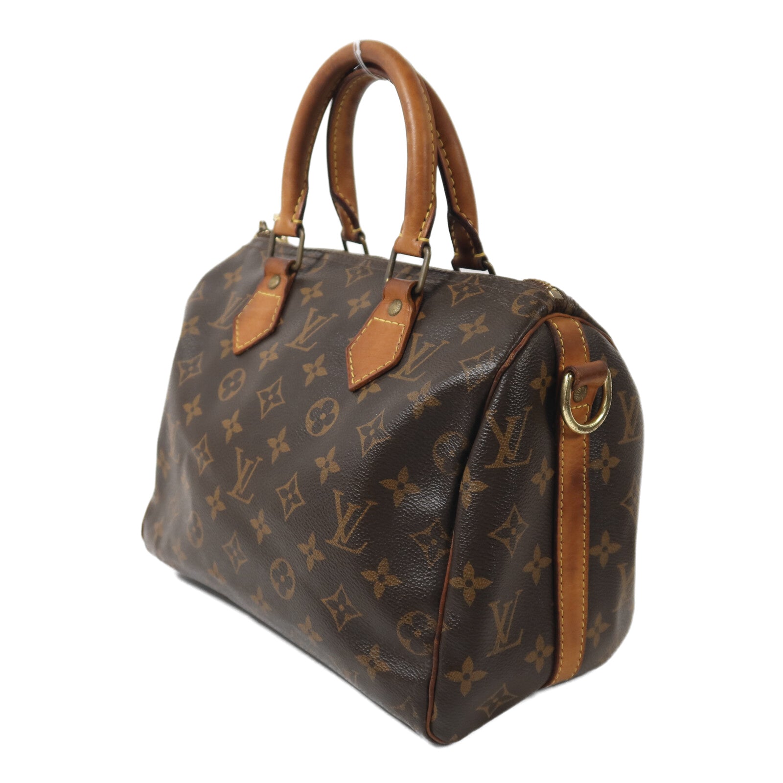 LOUIS VUITTON Monogram Speedy 25金扣手挽肩背兩用袋