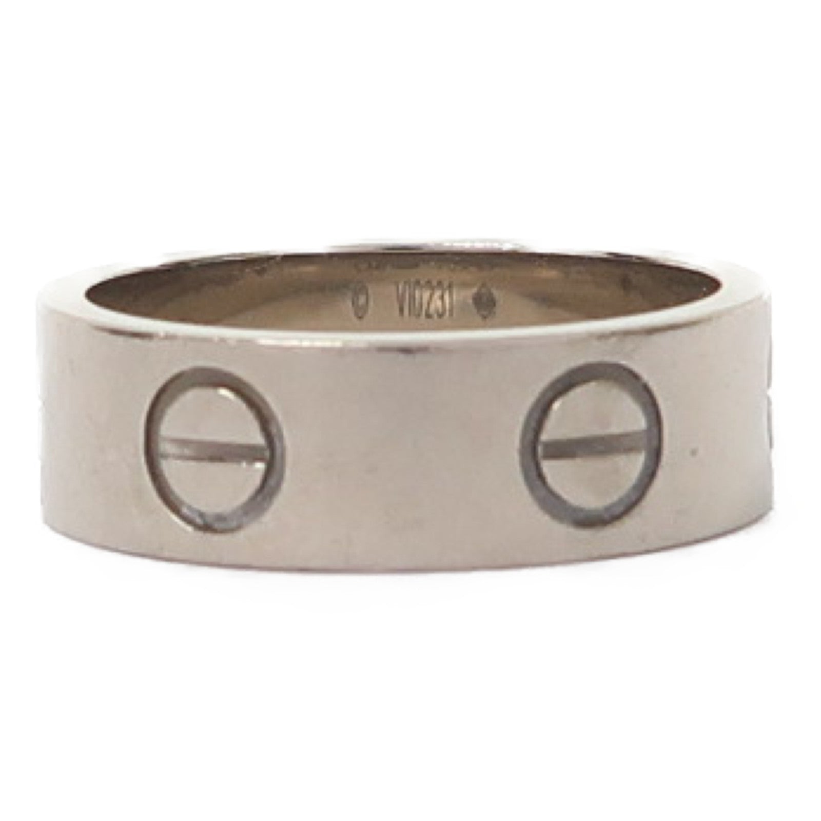CARTIER 18K白金Love Ring戒指Cartier#49/US#4.75