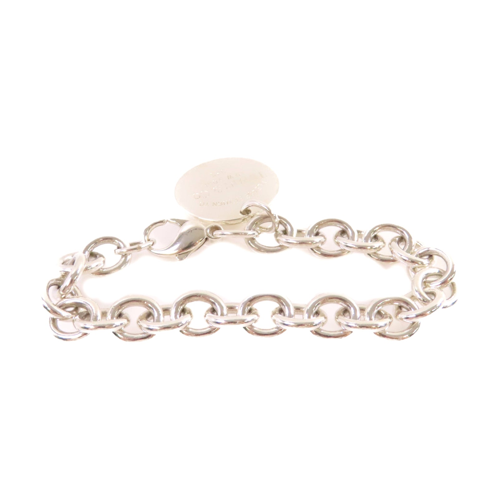 TIFFANY＆CO 925純銀Return to Tiffany Round Tag Bracelet手鏈
