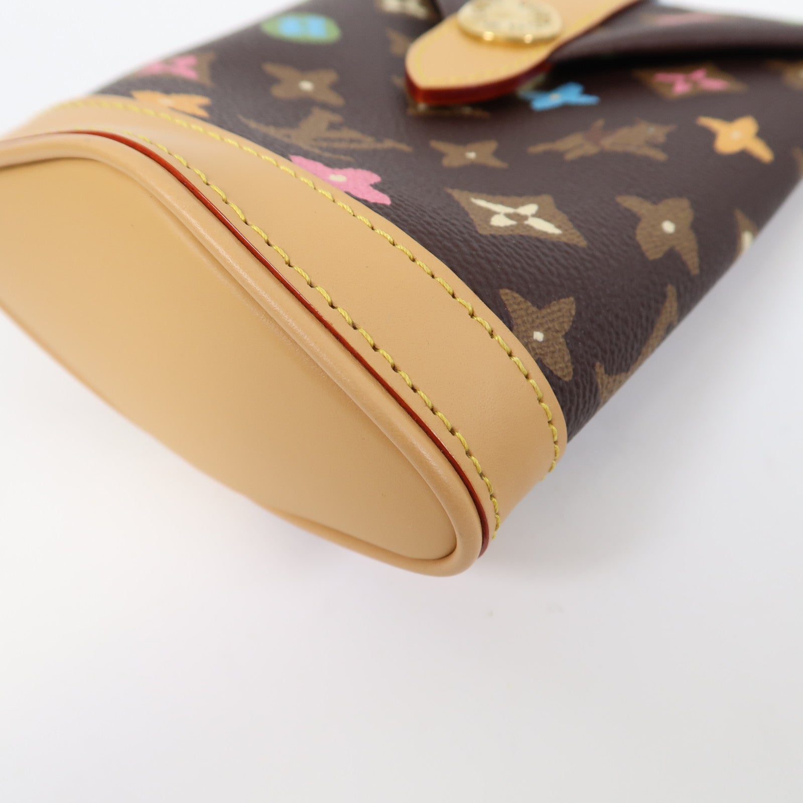 LOUIS VUITTON Monogram Craggy Envelope Pouch金扣肩背袋啡色