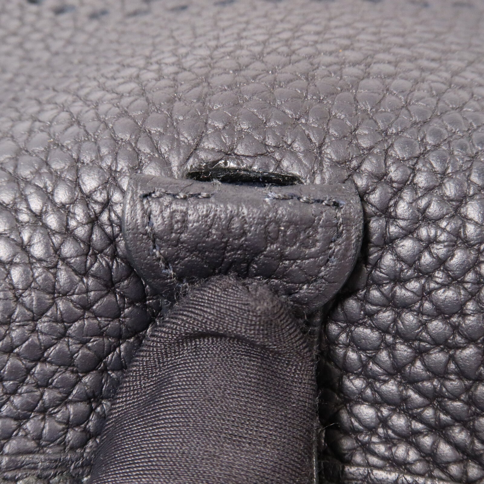 HERMES Clemence皮革Evelyne TPM肩背袋Bleu Nuit