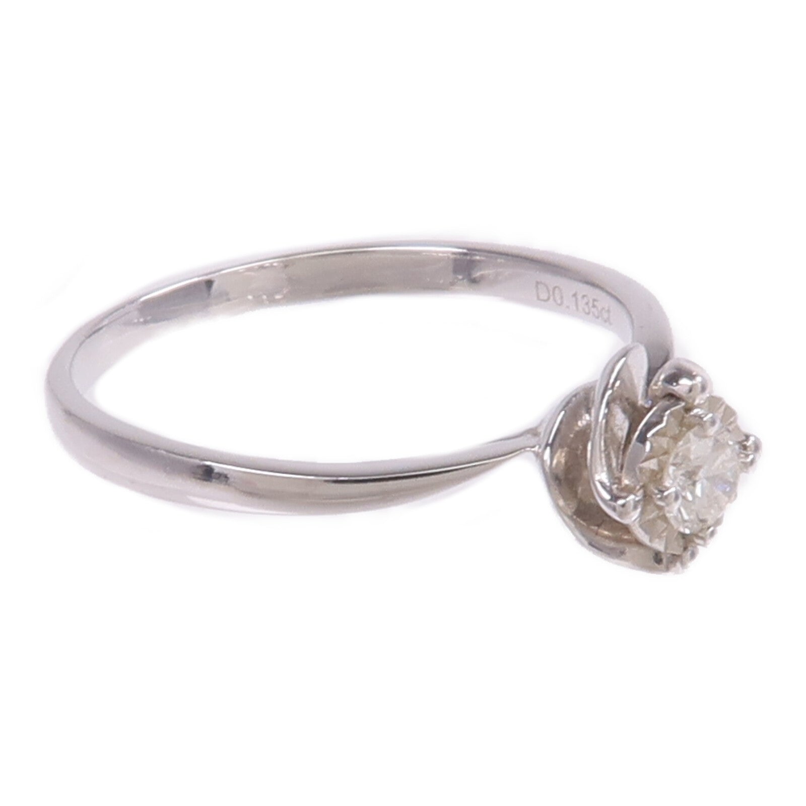 JEWELRY 【激減優惠】18K白金Diamond Ring鑽石戒指US#7