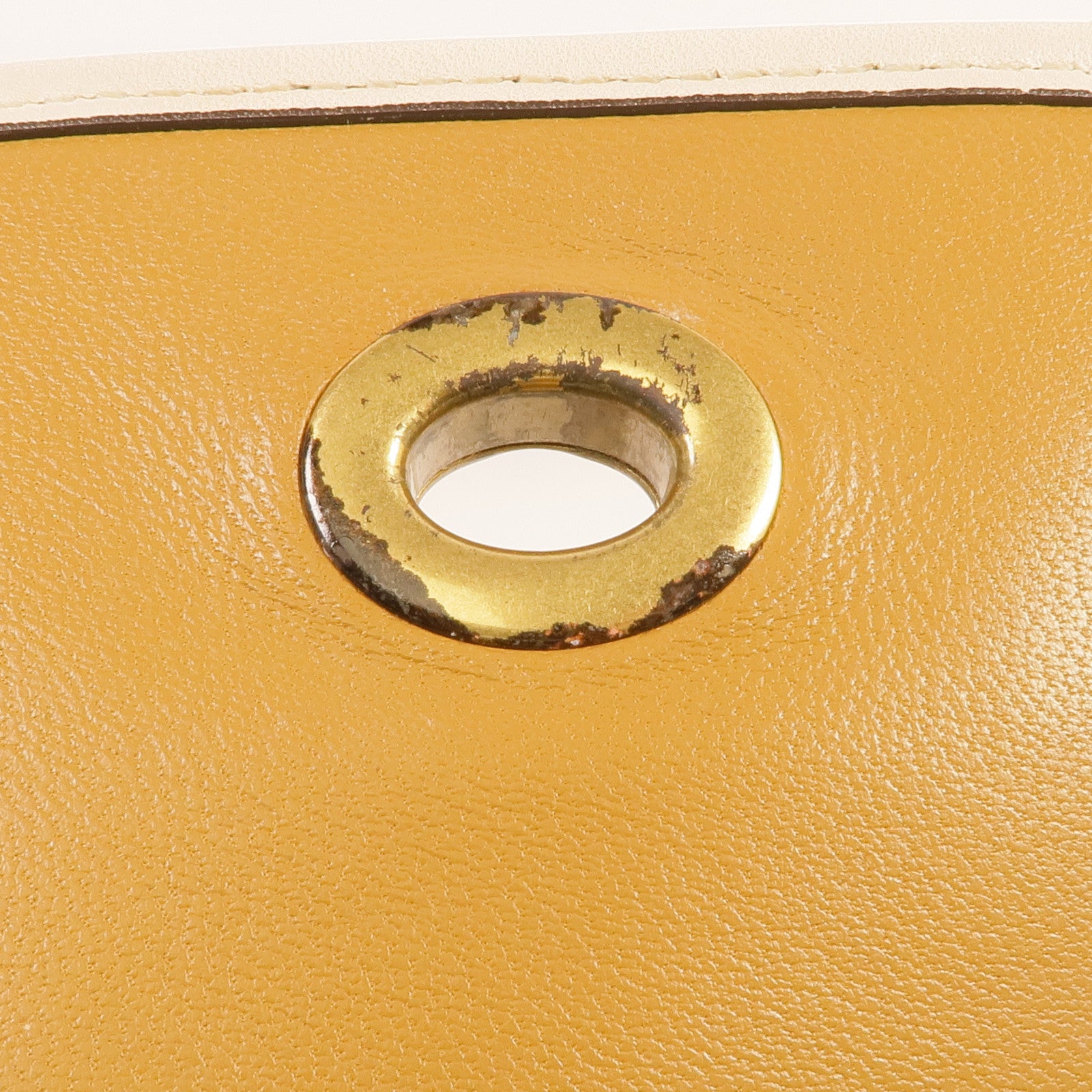 COACH 牛仔布/皮革Shoulder Bag金扣肩背袋