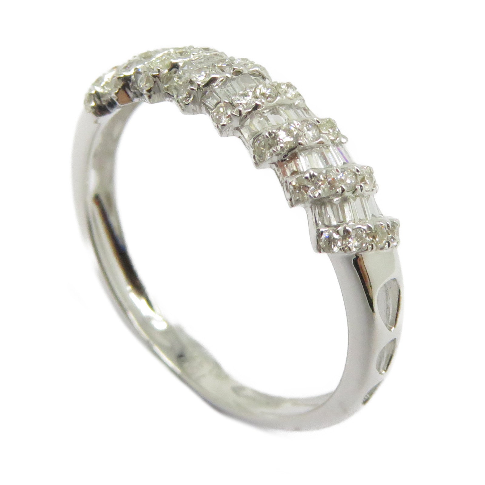 JEWELRY 【激減優惠】18K白金Diamond Ring 0.185ct/0.195鑽石戒指US#6.75銀色