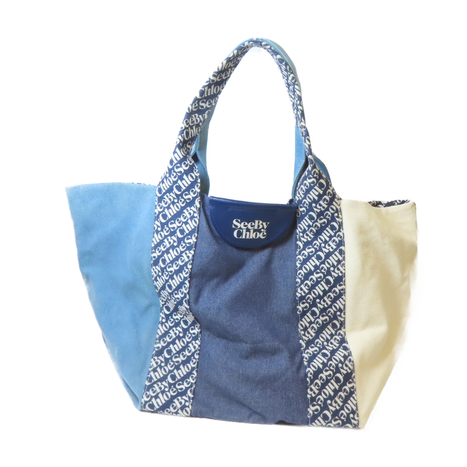 SEE BY CHLOE 【激減優惠】帆布Tote Bag手挽袋藍色