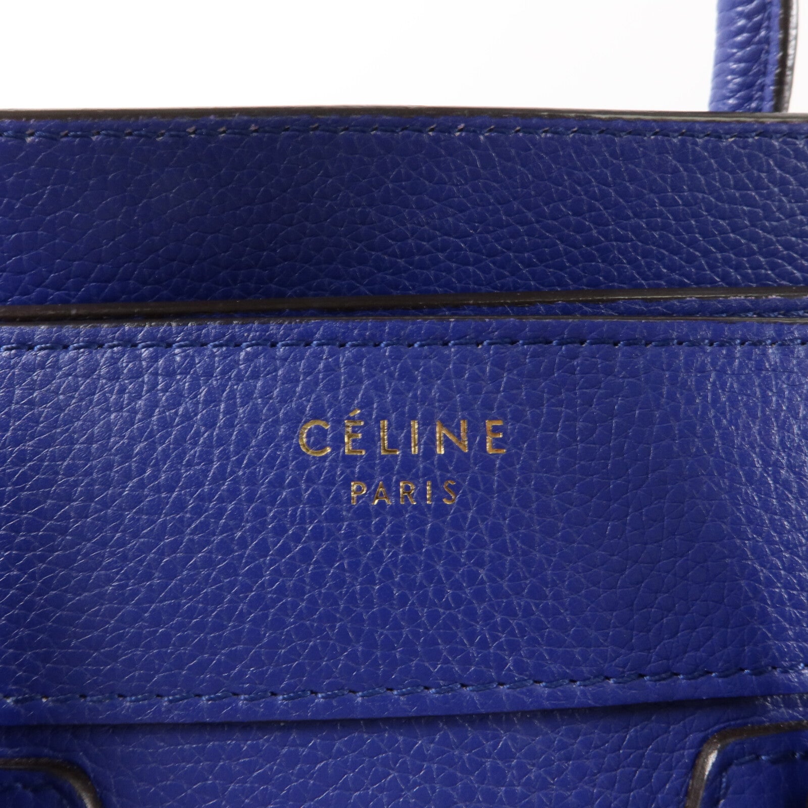 CELINE 牛皮皮革Micro Luggage手挽袋