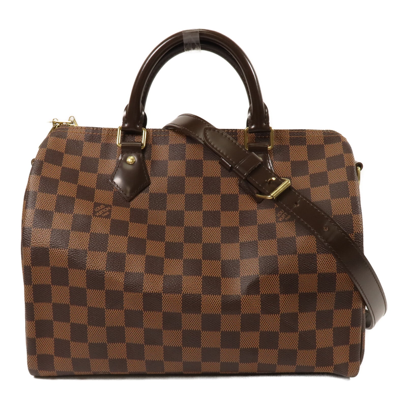 LOUIS VUITTON Damier Speedy Bandouliere 30手挽肩背兩用袋
