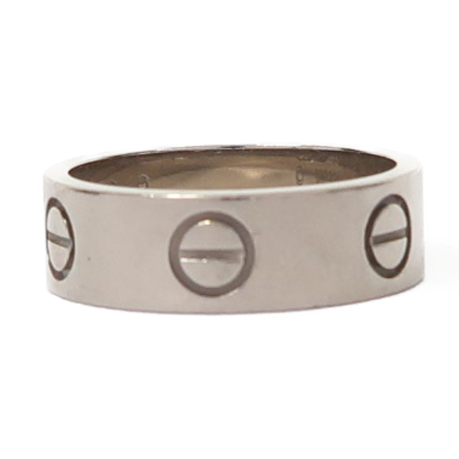 CARTIER 18K白金Love Ring戒指Cartier#49/US#4.75