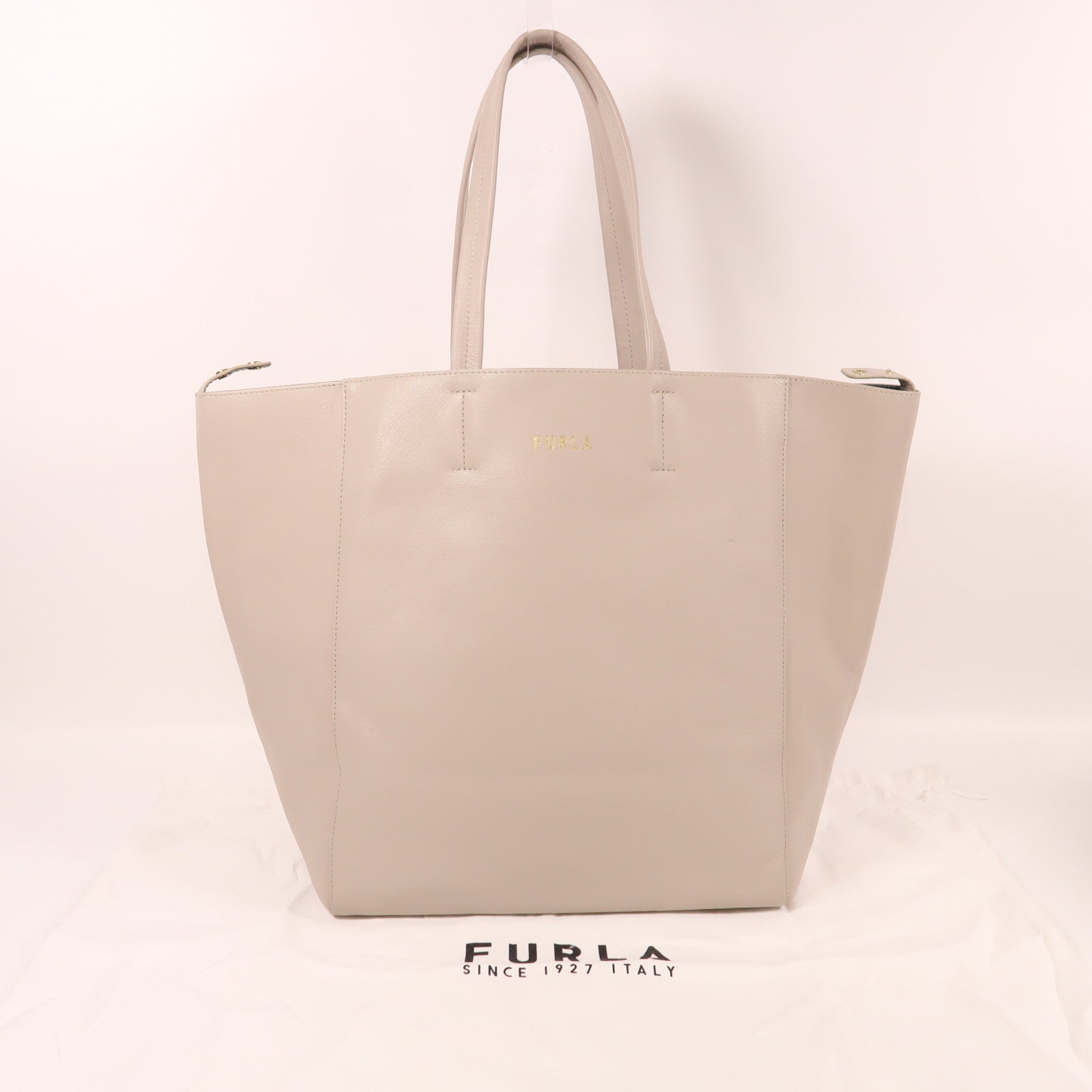 Furla 【激減優惠】牛皮皮革Tote Bag金扣肩背袋