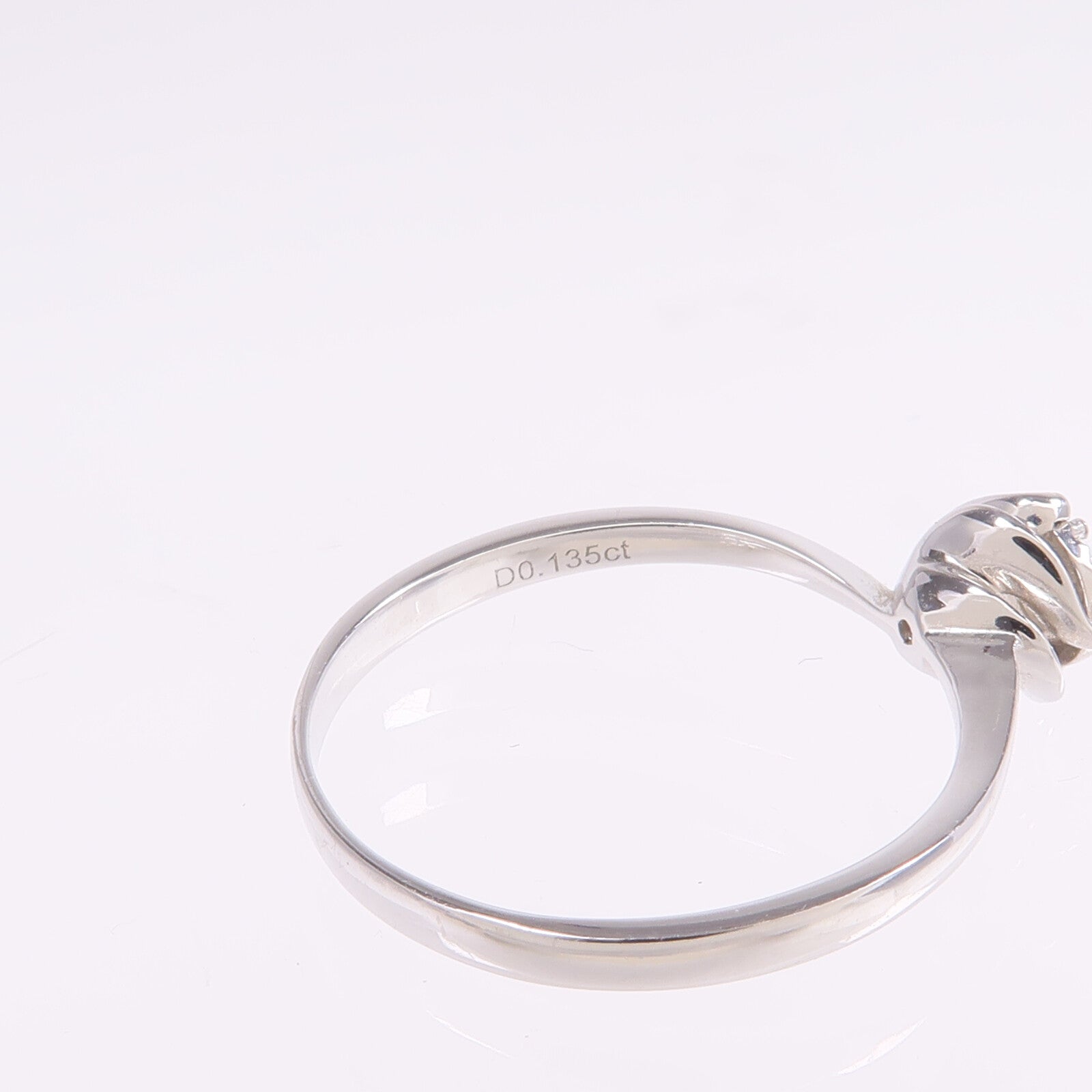 JEWELRY 【激減優惠】18K白金Diamond Ring鑽石戒指US#7