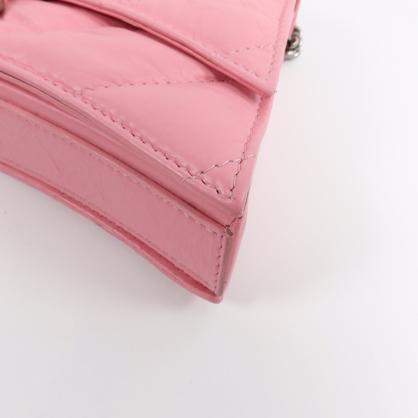 BALENCIAGA 牛皮皮革Crush Chain Quilted Bag鏈帶肩背袋