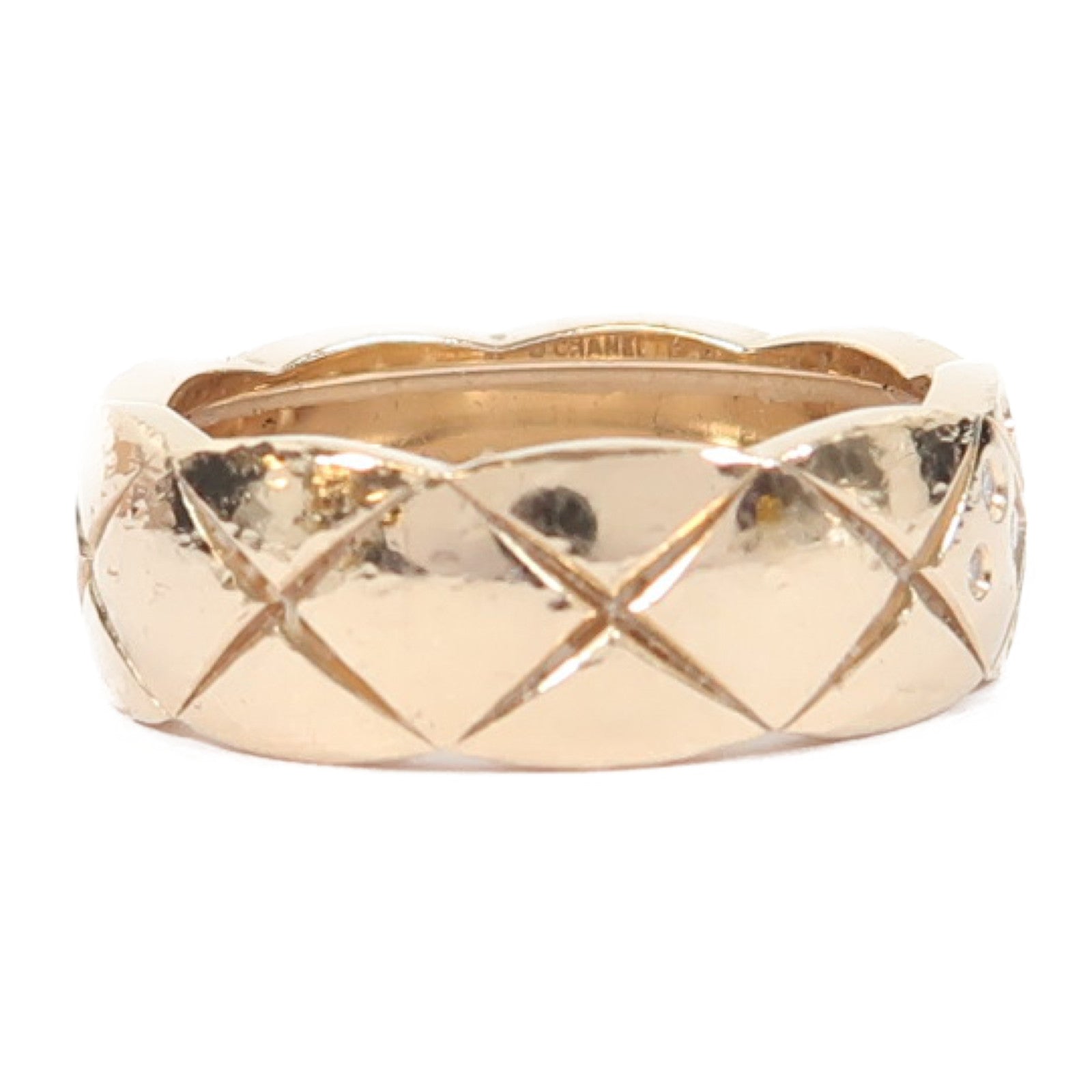 CHANEL 【激減優惠】18K玫瑰金/鑽石Coco Crush Ring戒指US#6.75