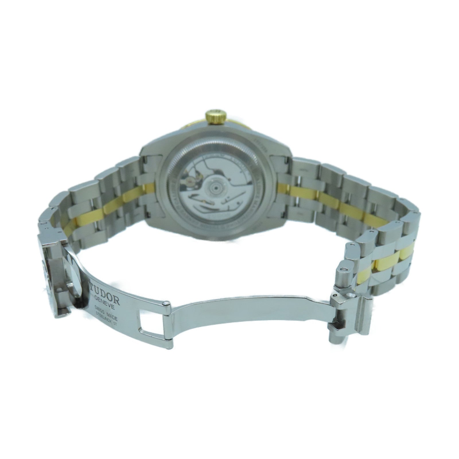 TUDOR Glamor Double Date 42MM Stainless Steel/18K Gold Watch Automatic Movement Black