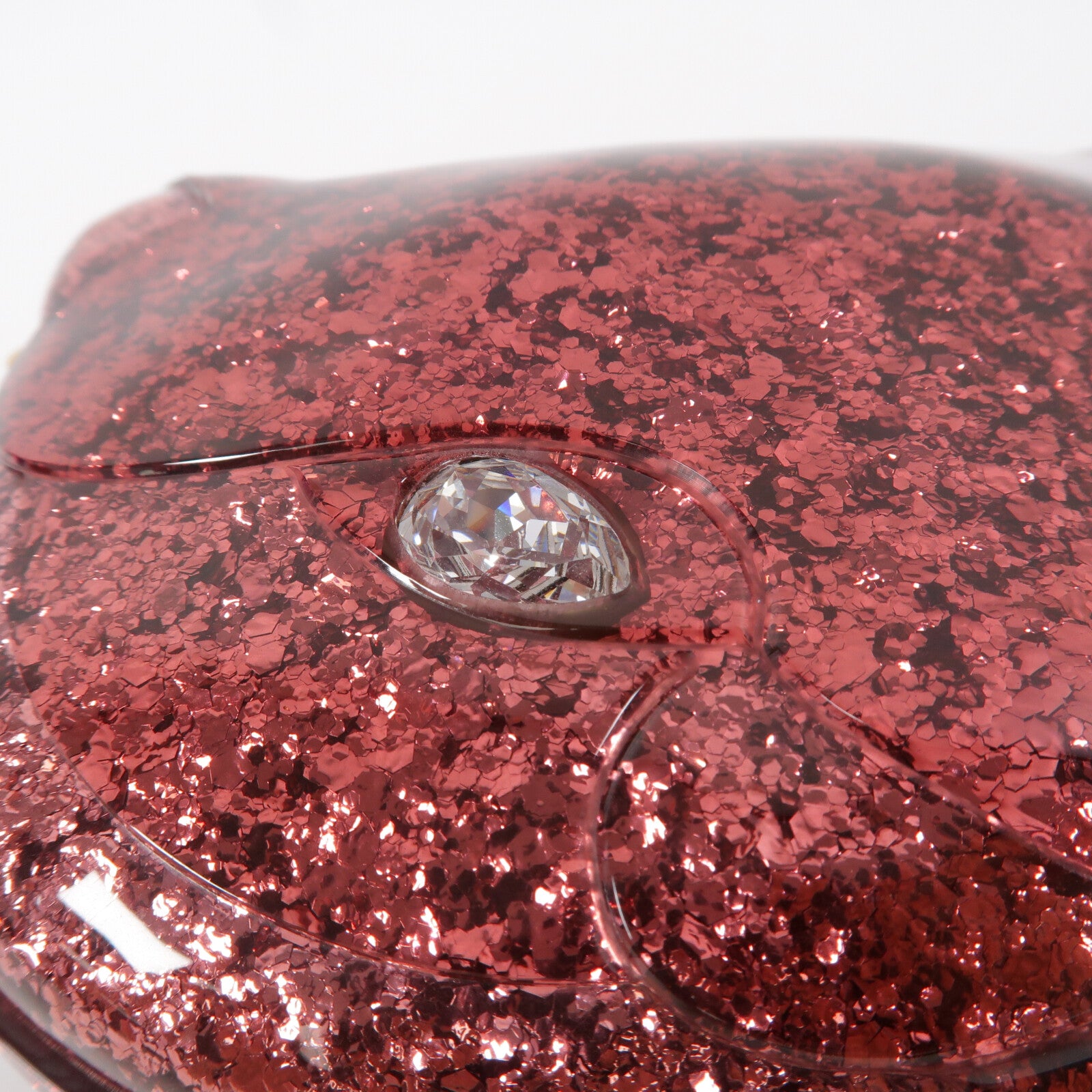 GUCCI Plexiglass Glitter Cat Clutch鏈帶肩背袋