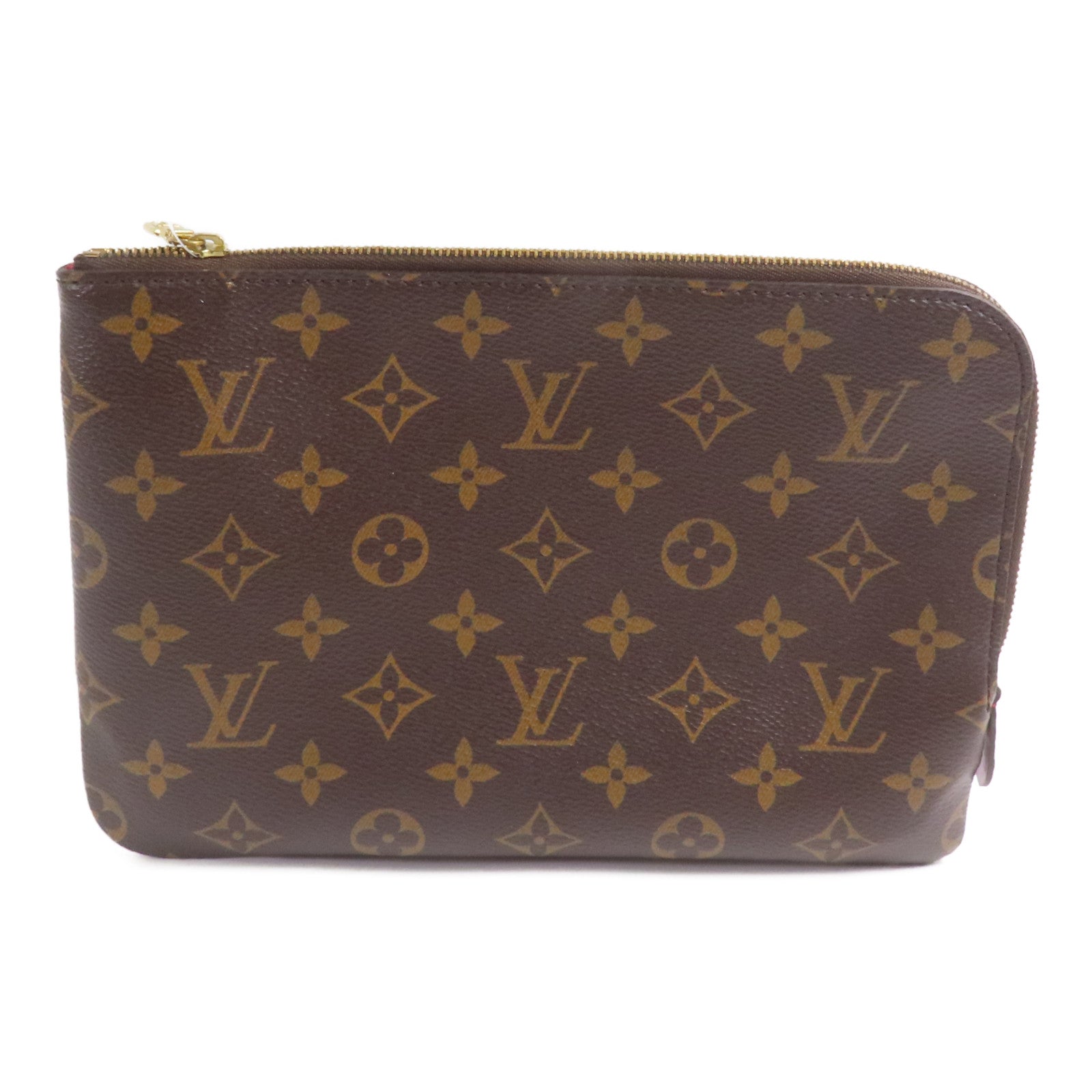 LOUIS VUITTON Monogram Etui Voyage PM手拿包棕色