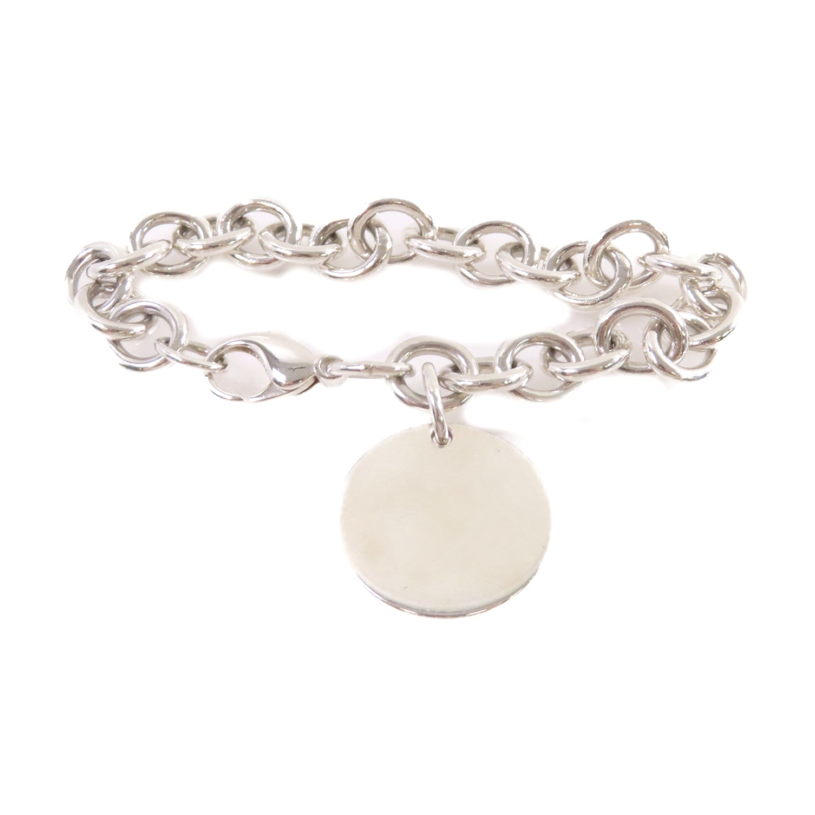 TIFFANY＆CO 925純銀Return to Tiffany Round Tag Bracelet手鏈
