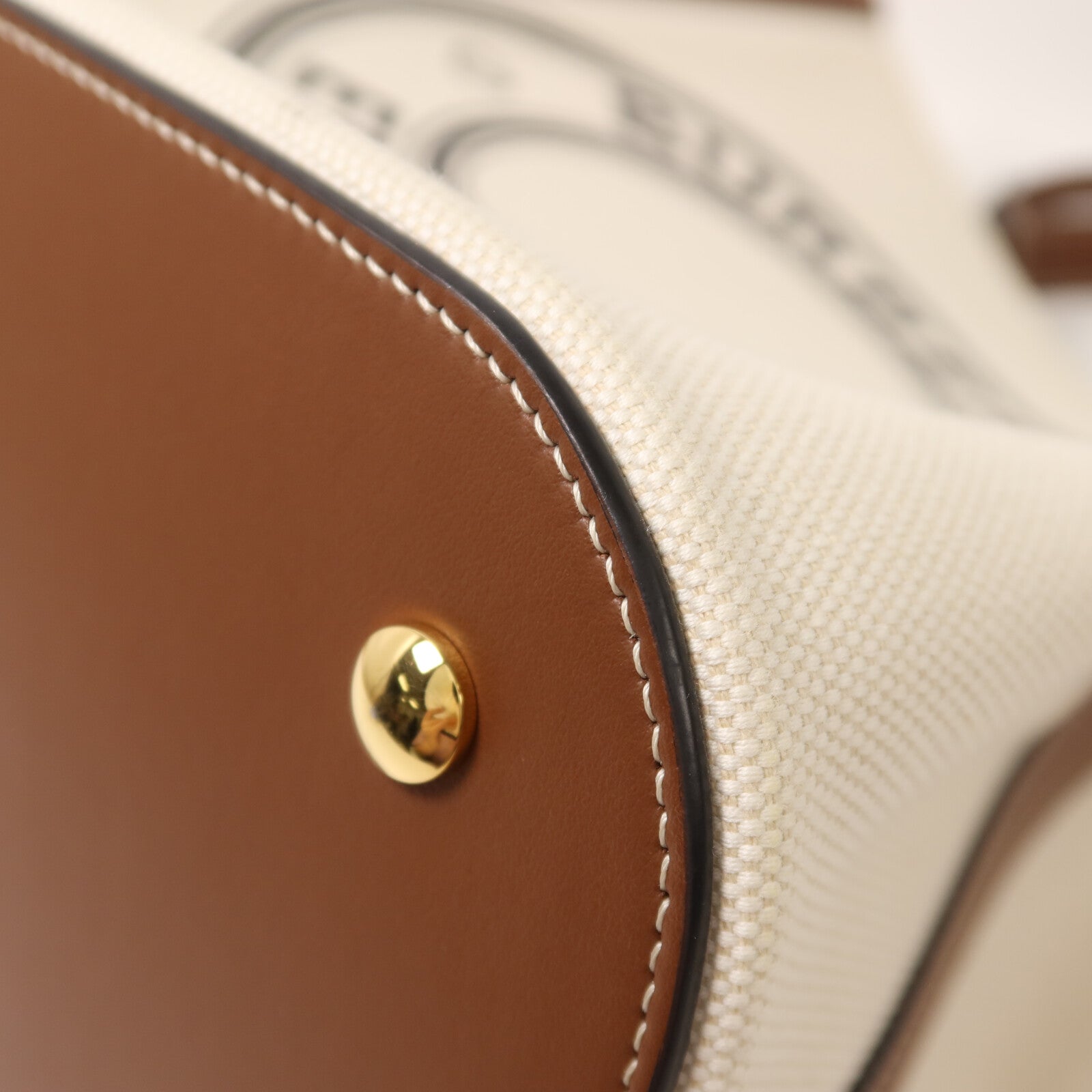 BURBERRY 帆布Small Peggy Bucket Bag手挽肩背兩用袋