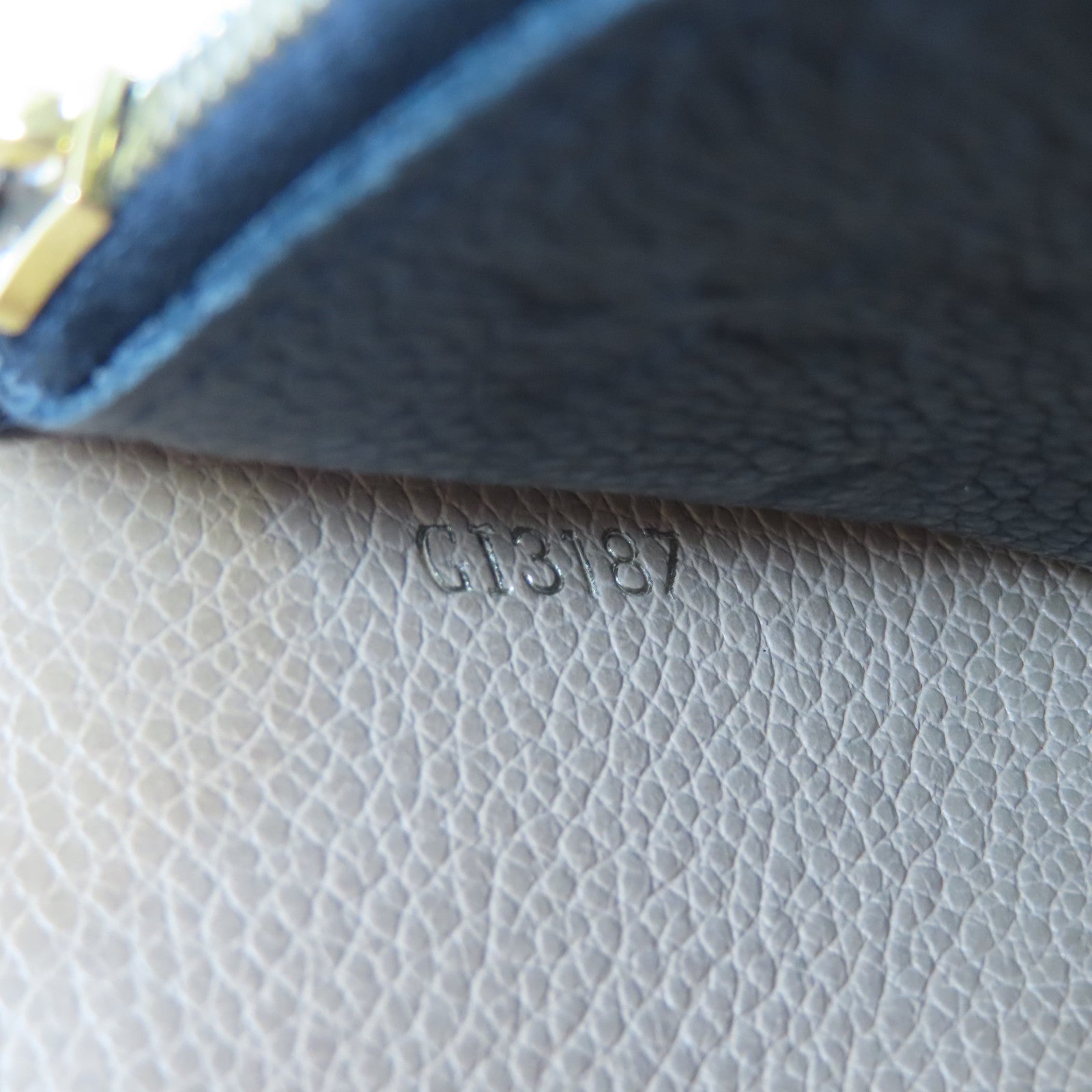 LOUIS VUITTON Monogram Empreinte Long Wallet金扣長錢包黑色