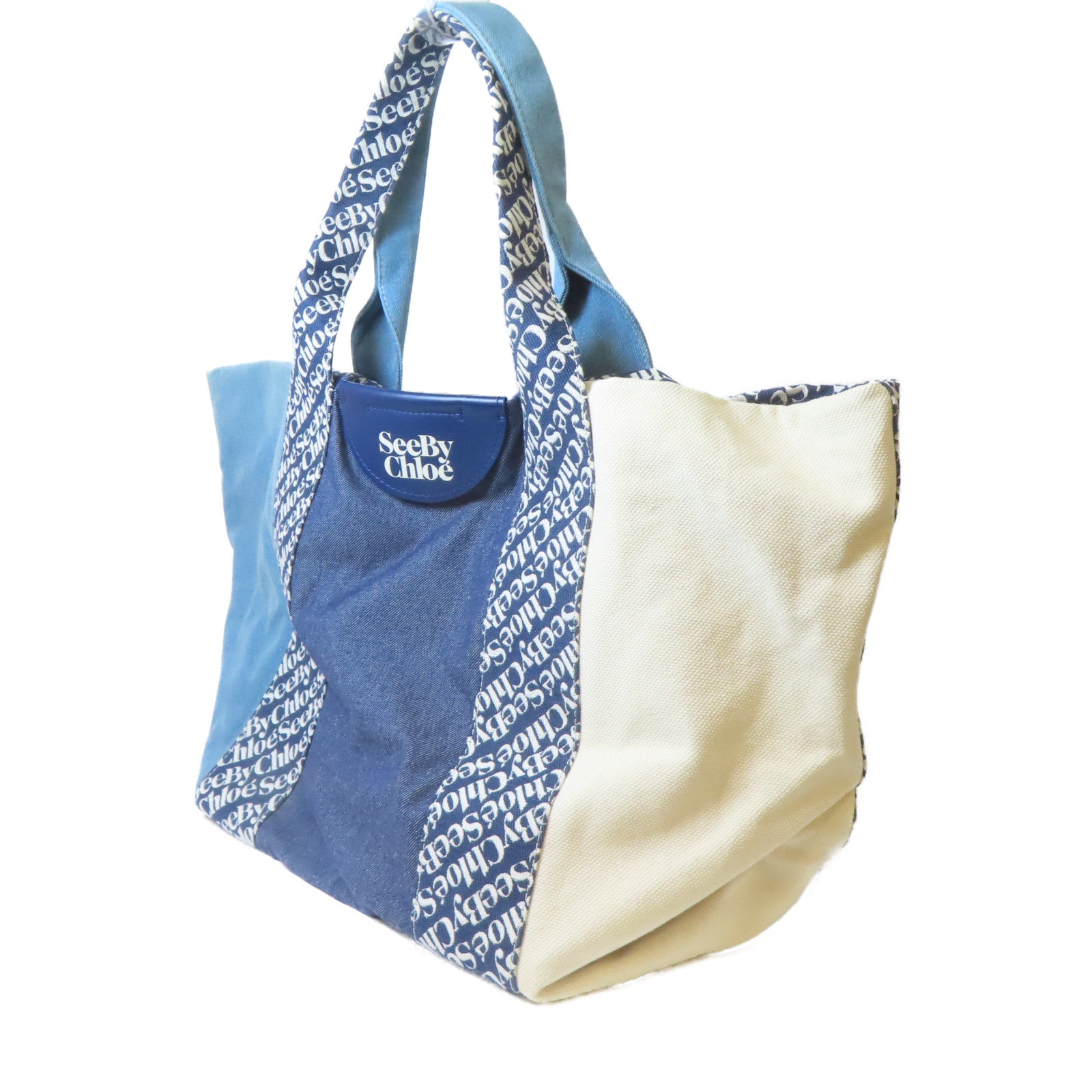 SEE BY CHLOE 【激減優惠】帆布Tote Bag手挽袋藍色