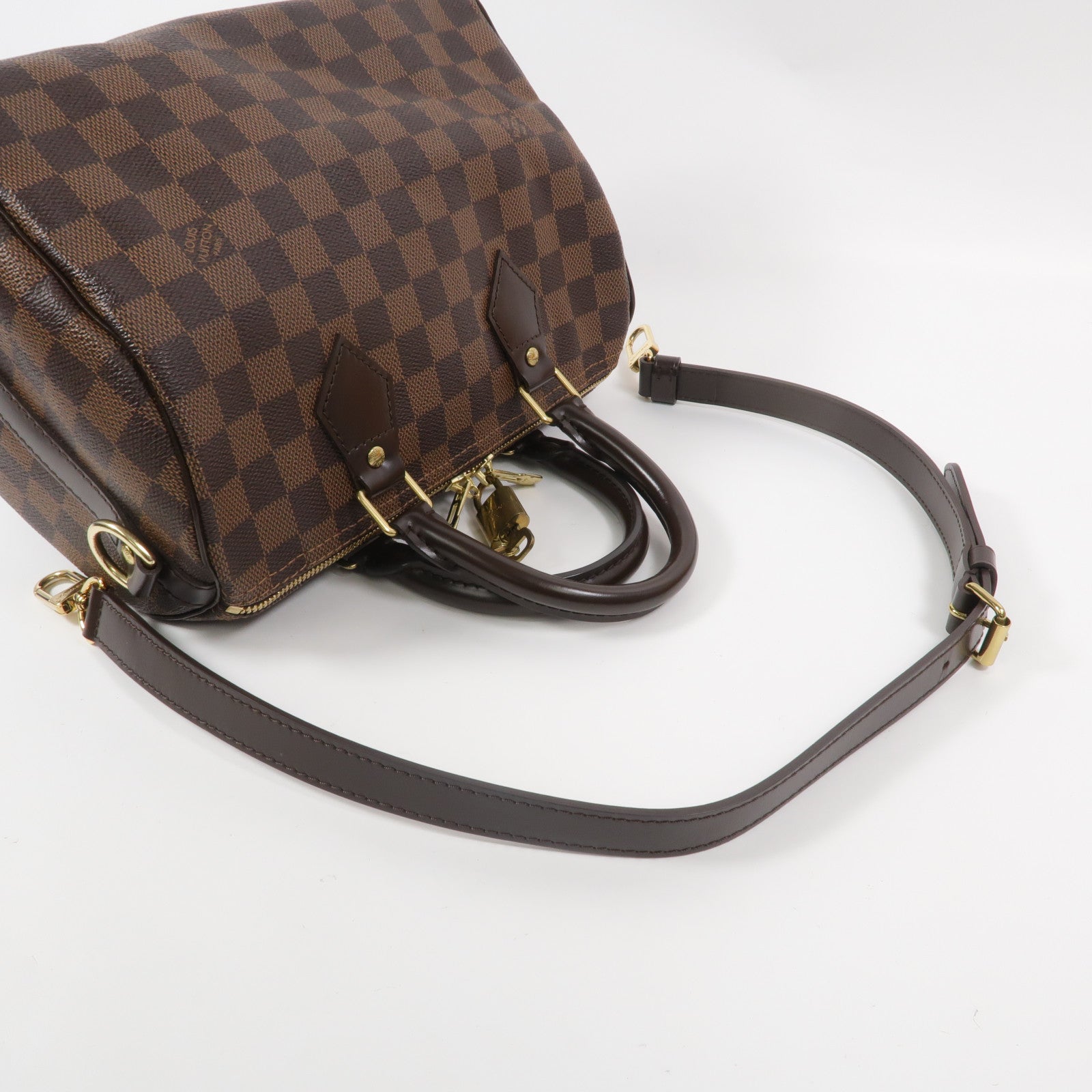 LOUIS VUITTON Damier Speedy Bandouliere 25手挽肩背兩用袋