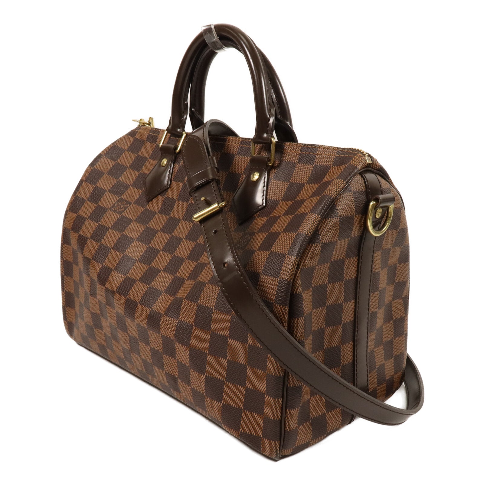 LOUIS VUITTON Damier Speedy Bandouliere 30手挽肩背兩用袋
