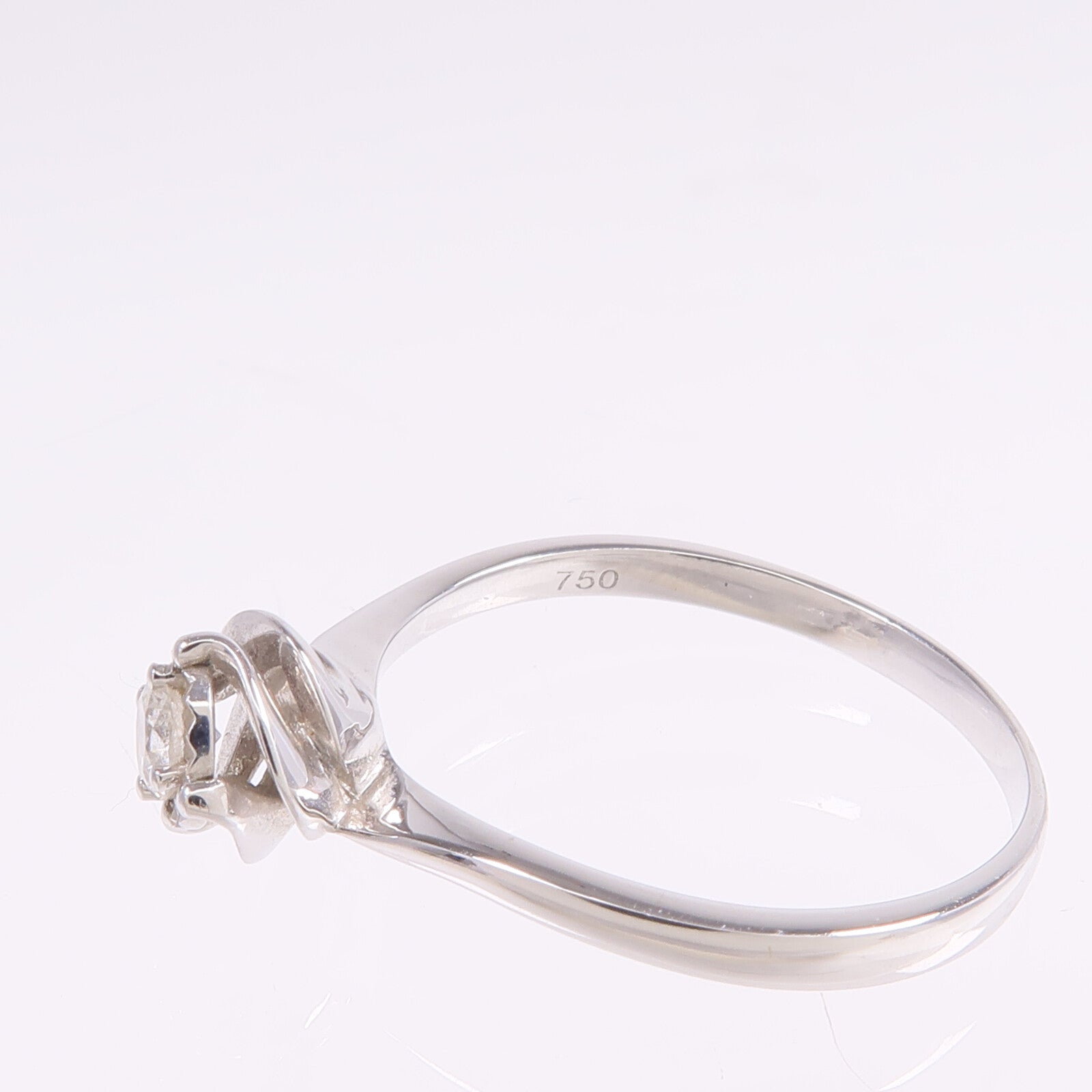 JEWELRY 【激減優惠】18K白金Diamond Ring鑽石戒指US#7