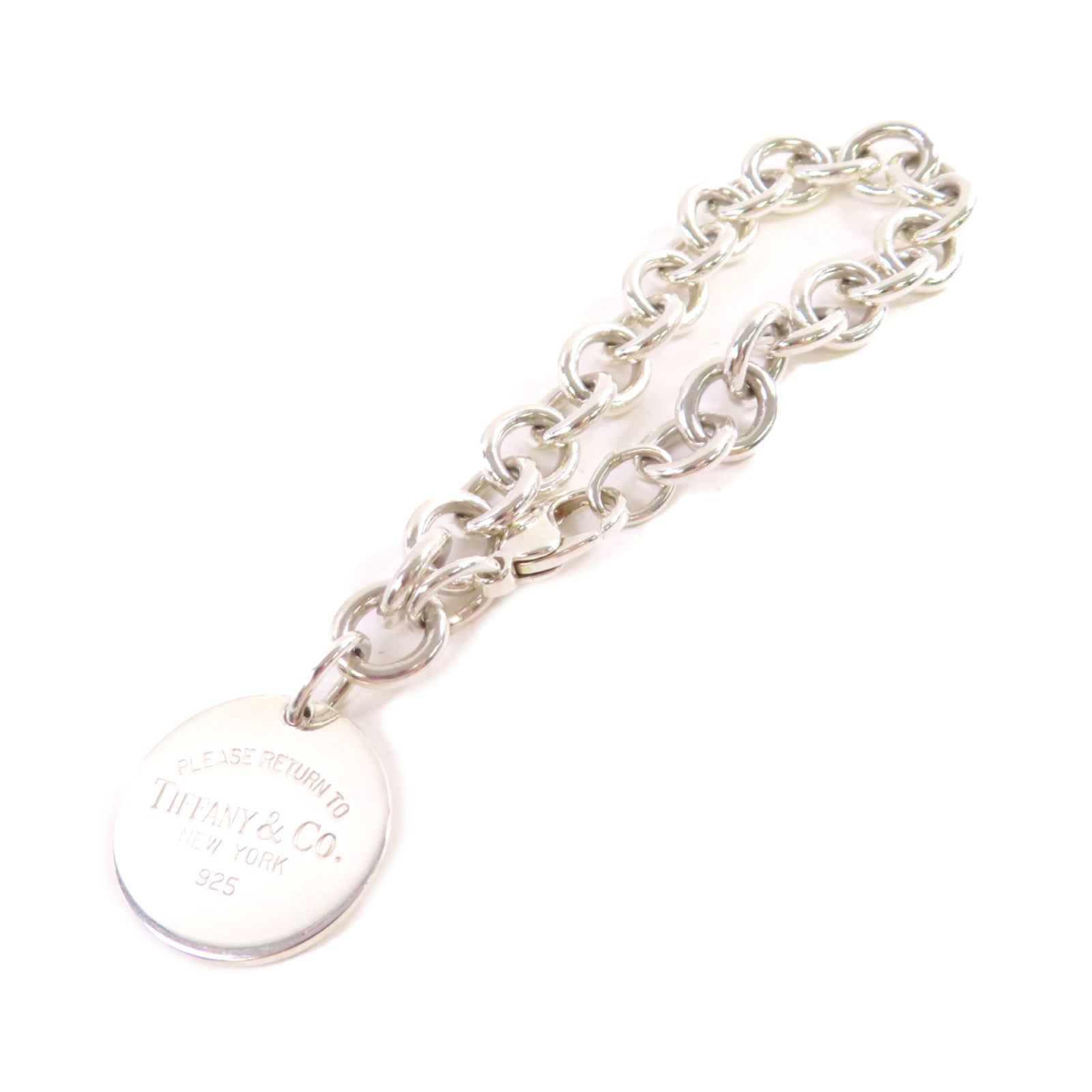 TIFFANY＆CO 925純銀Return to Tiffany Round Tag Bracelet手鏈
