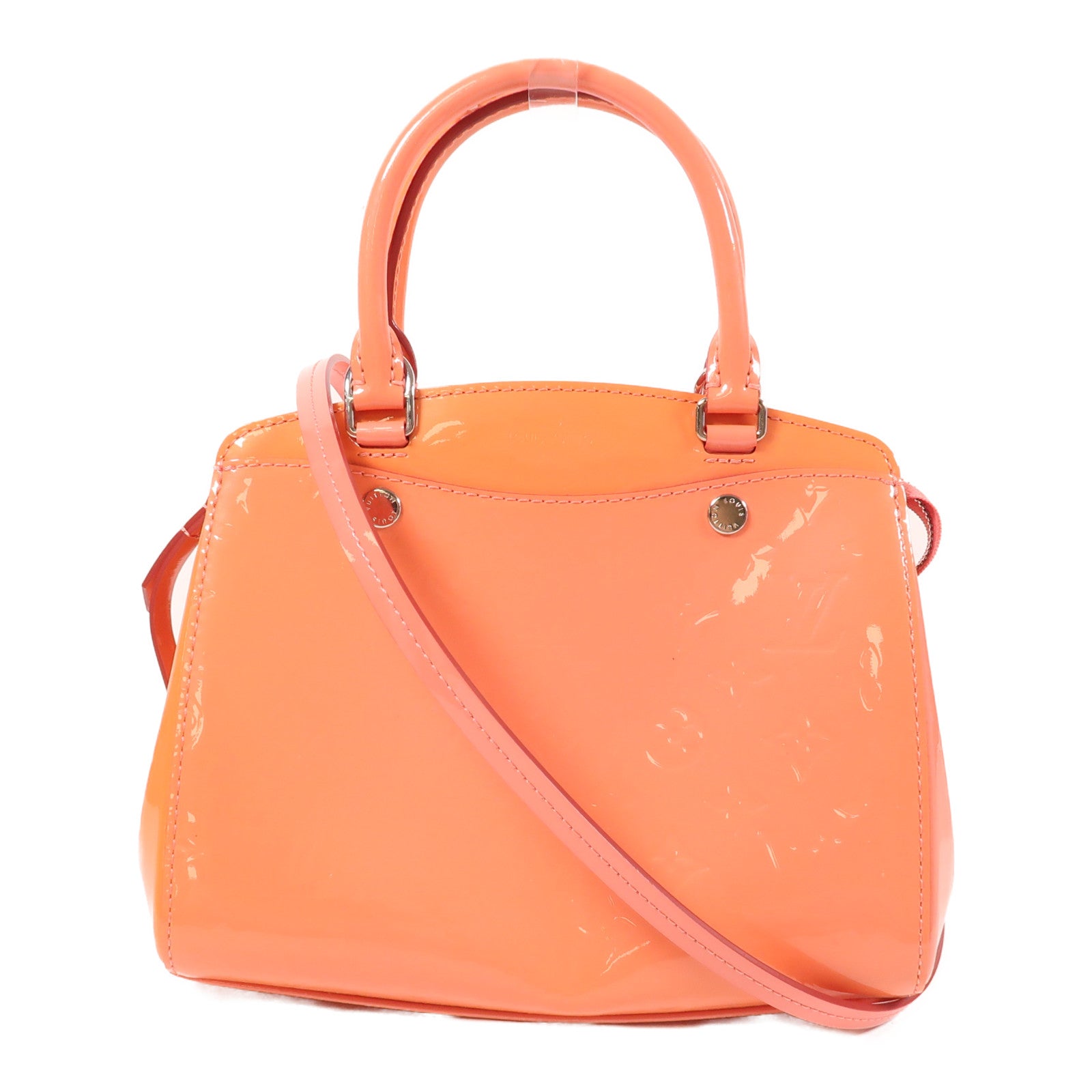 LOUIS VUITTON Monogram Vernis Shoulder Bag銀扣手挽肩背兩用袋