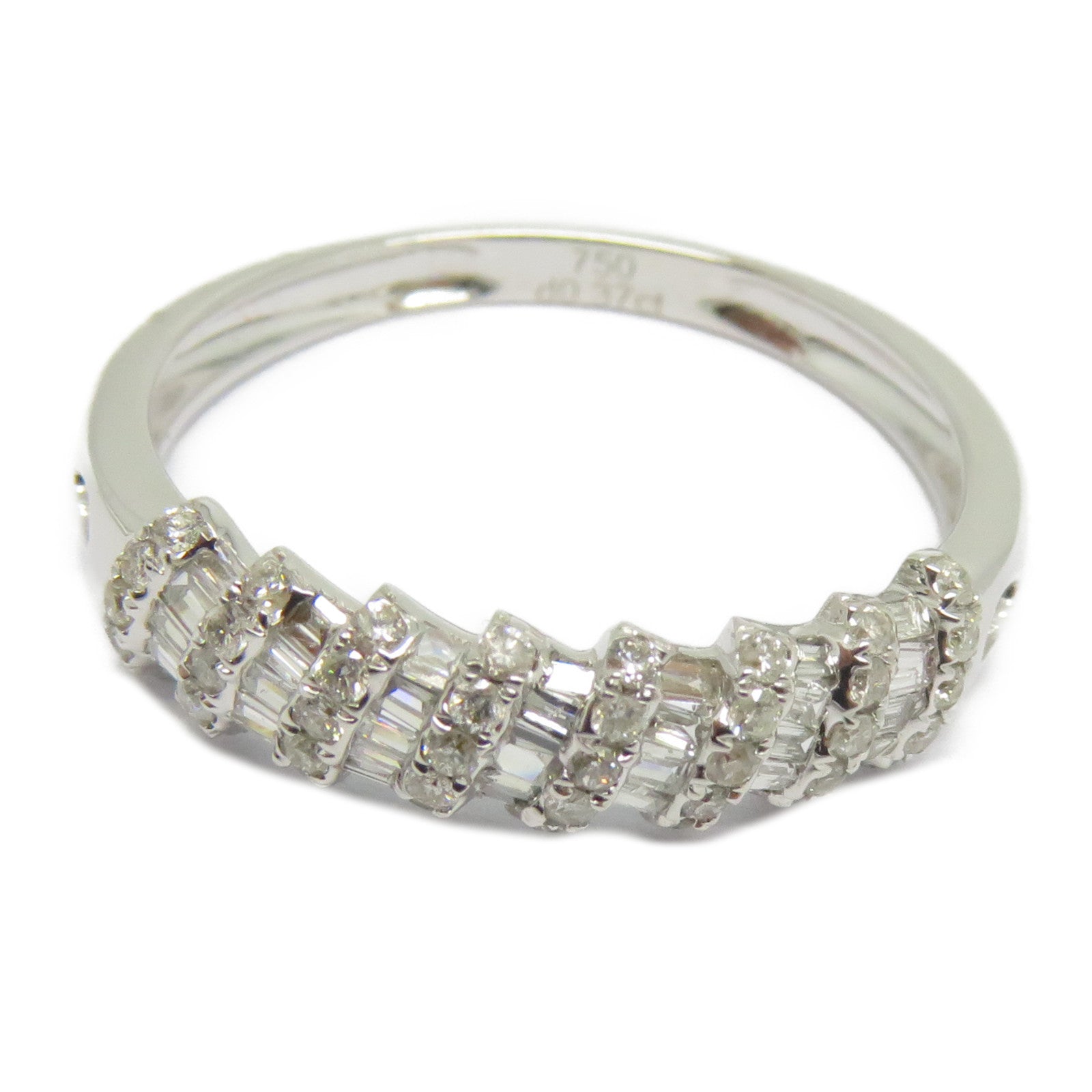 JEWELRY 【激減優惠】18K白金Diamond Ring 0.185ct/0.195鑽石戒指US#6.75銀色