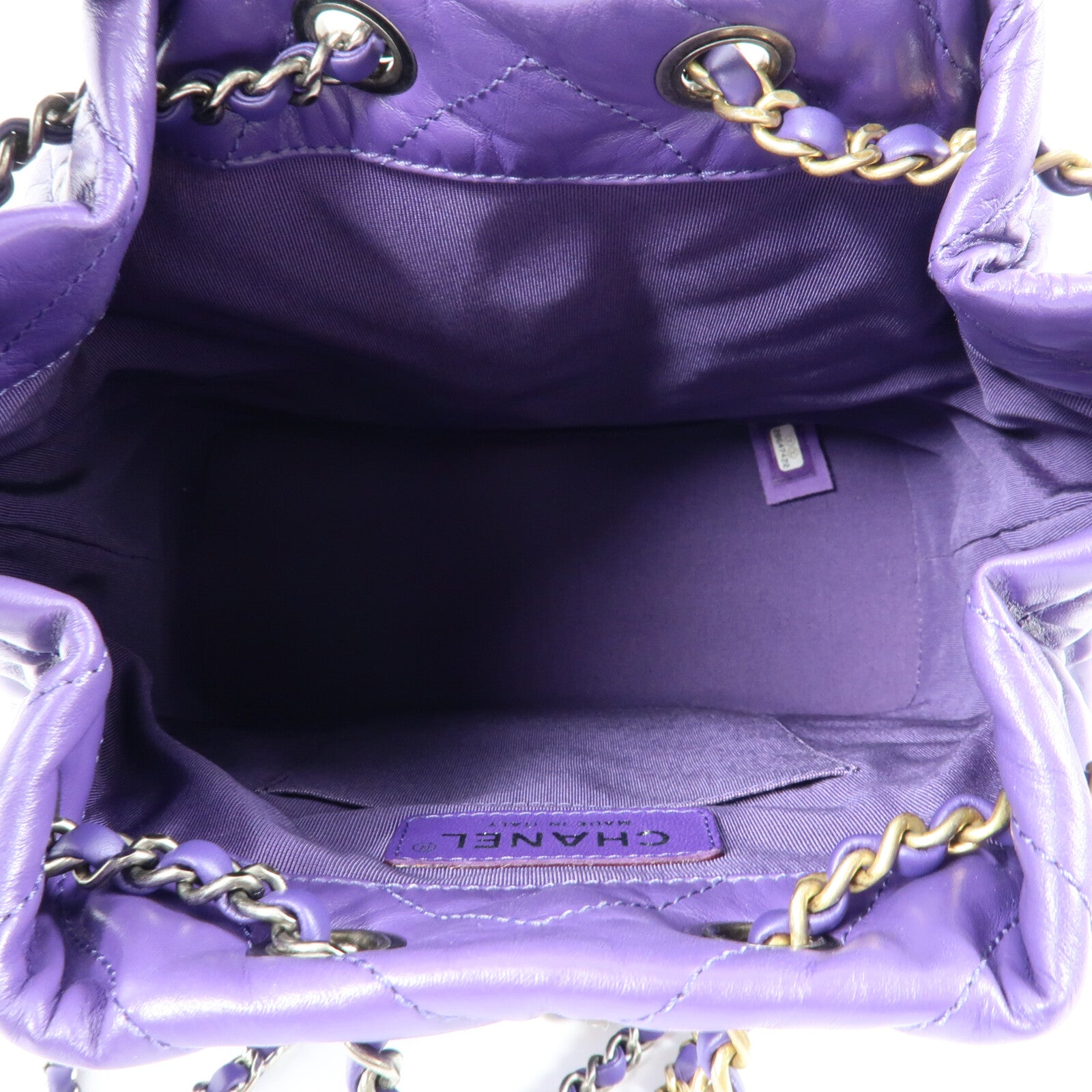 CHANEL 牛皮皮革Gabrielle Backpack鏈帶背包