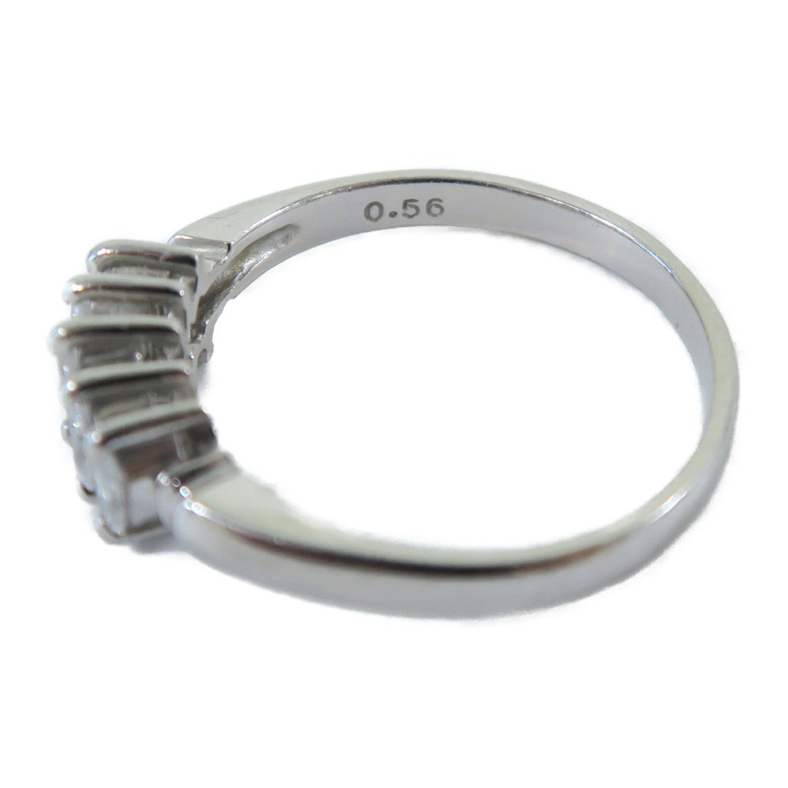 JEWELRY **【激減優惠】PT900鉑金Ring0.56ct鑽石戒指US#8.25銀色