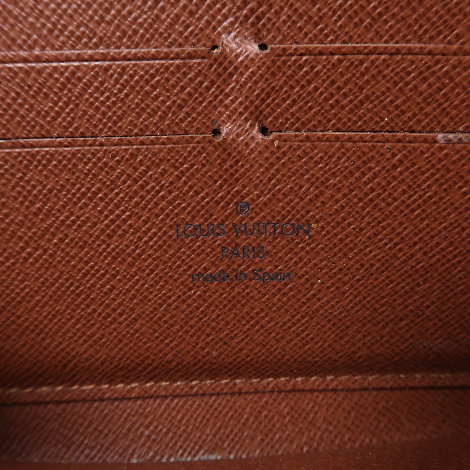 LOUIS VUITTON MonogramZipper Long Wallet金扣拉鍊長錢包啡色